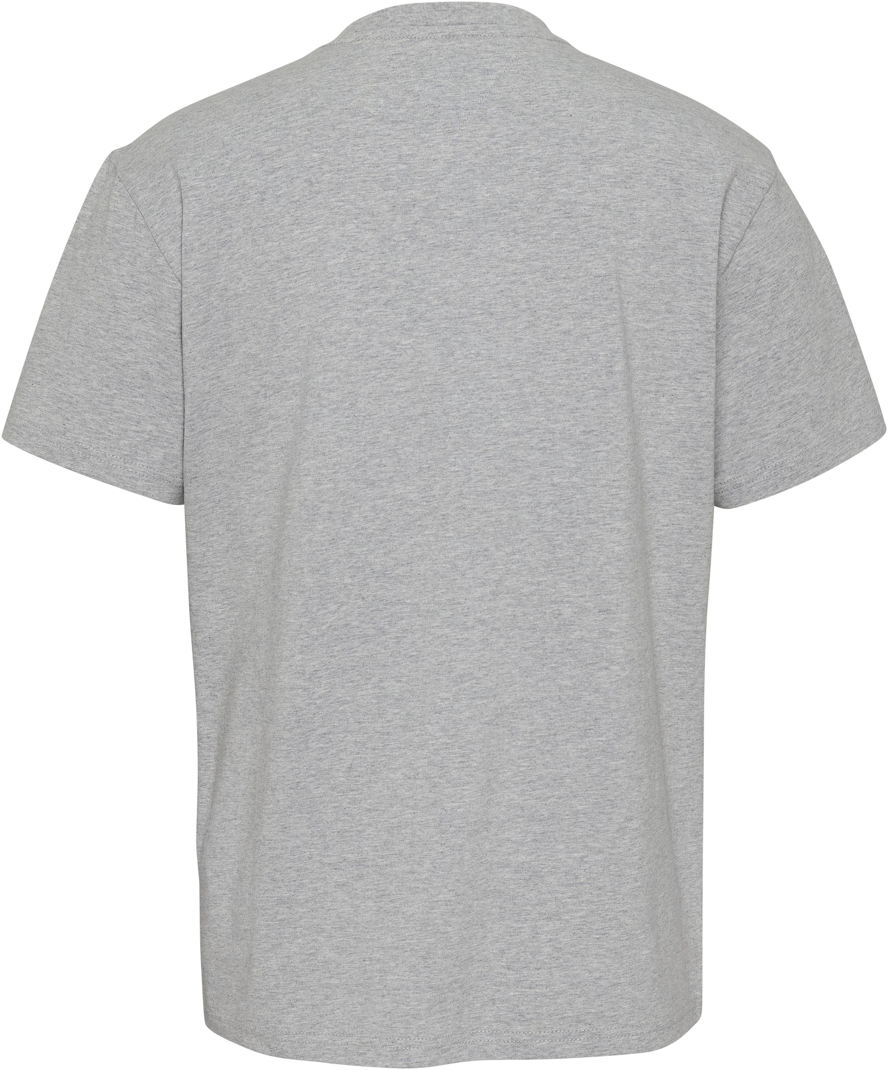 Tommy Jeans T-Shirt TJM CLSC Grey LINEAR Silver TEE Heather CHEST