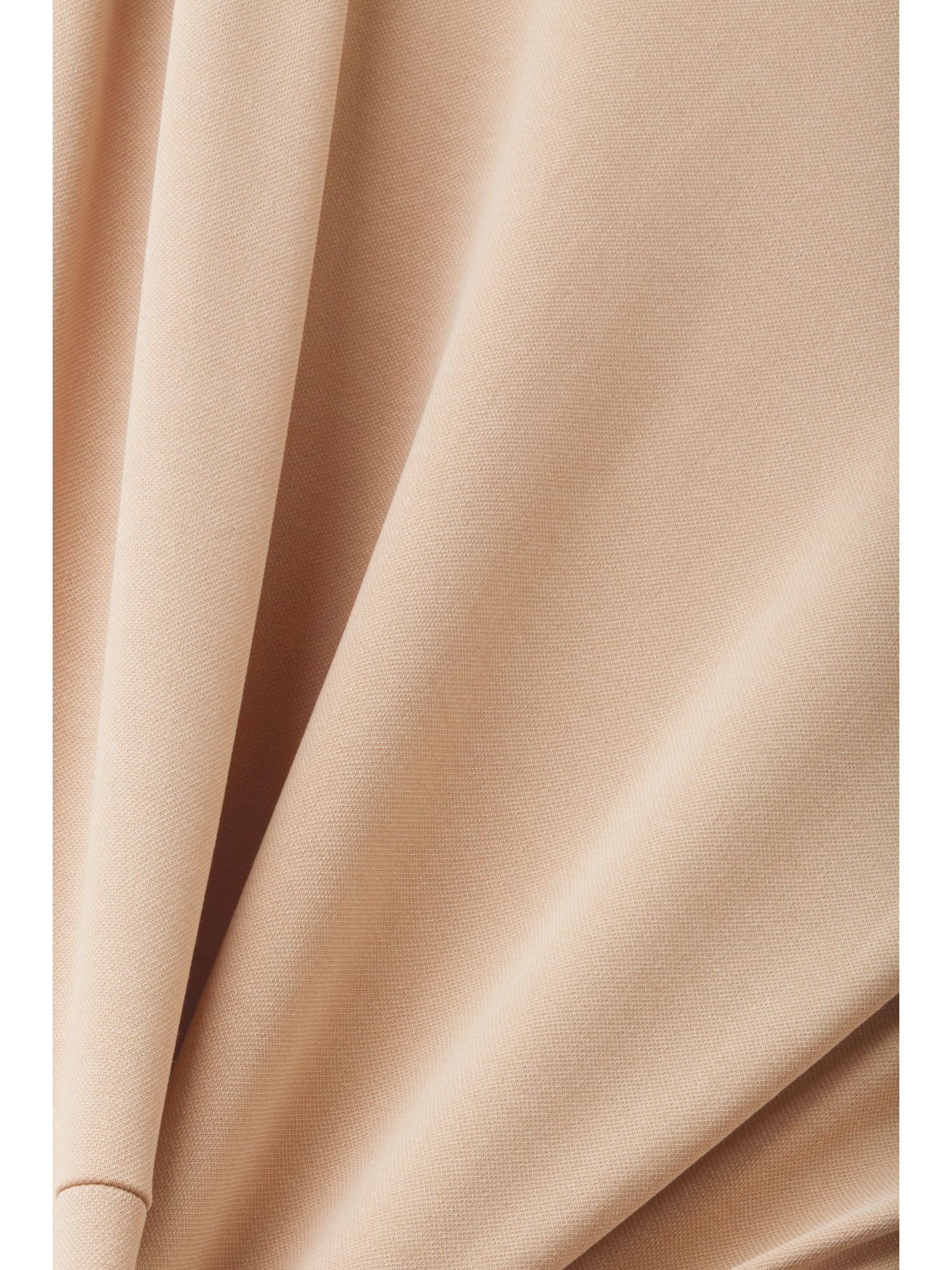 mit Gürtel Modal aus Midikleid TAUPE Hemdblusenkleid Esprit