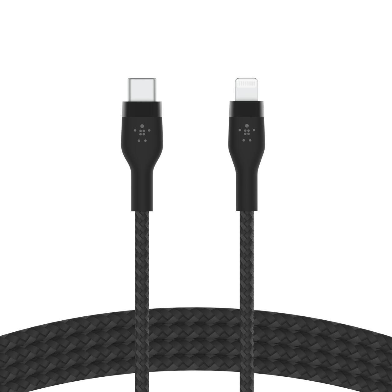 Belkin BoostCharge Pro Flex USB-C-Kabel mit Lightning Con Headset