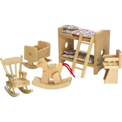 Beluga Puppenbett Puppenhausmöbel aus Holz- Kinderzimmer