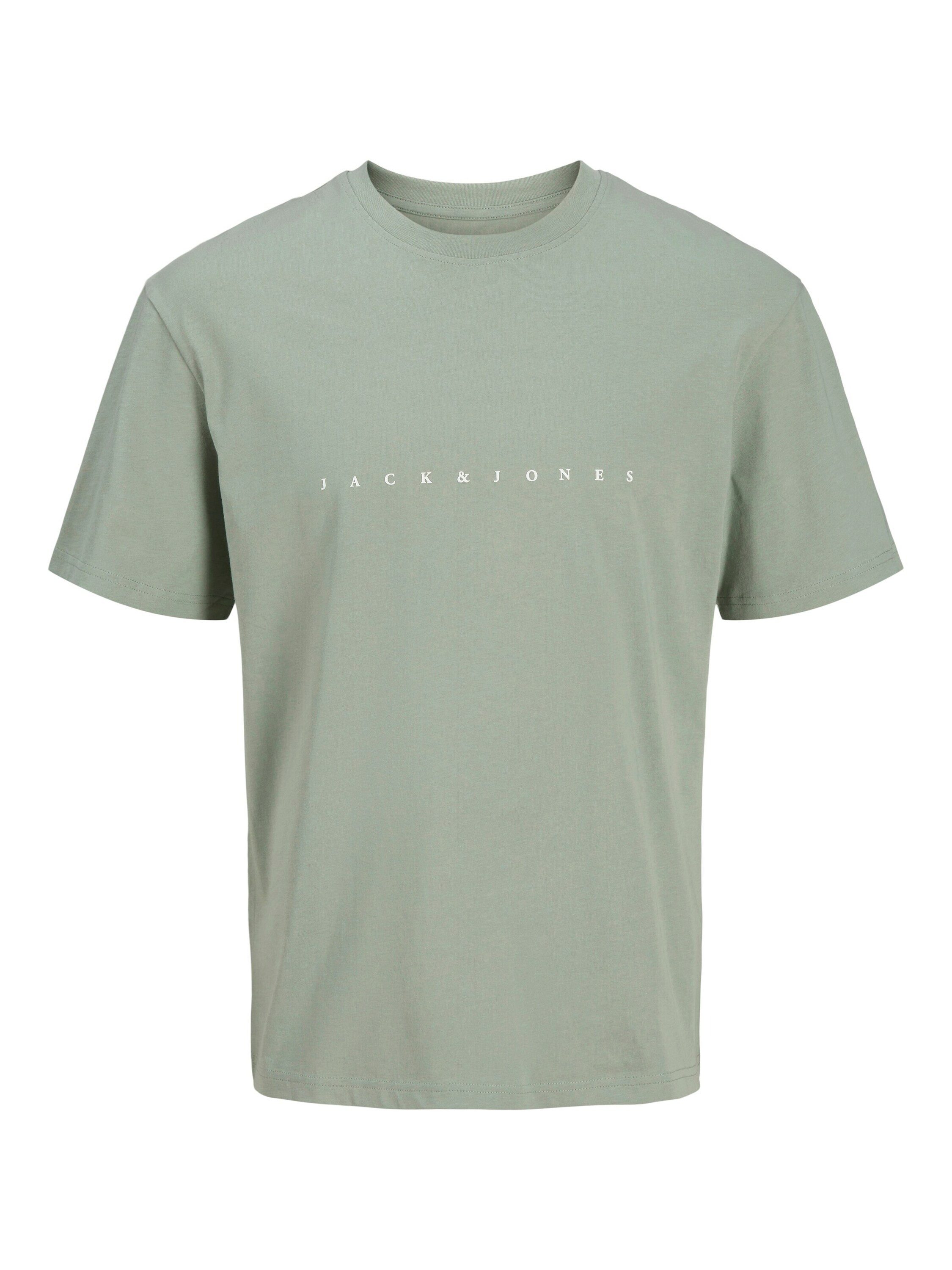Jack&Jones T-Shirt mit Label-Print Farbe grün Größe: 8XL günstig online kaufen