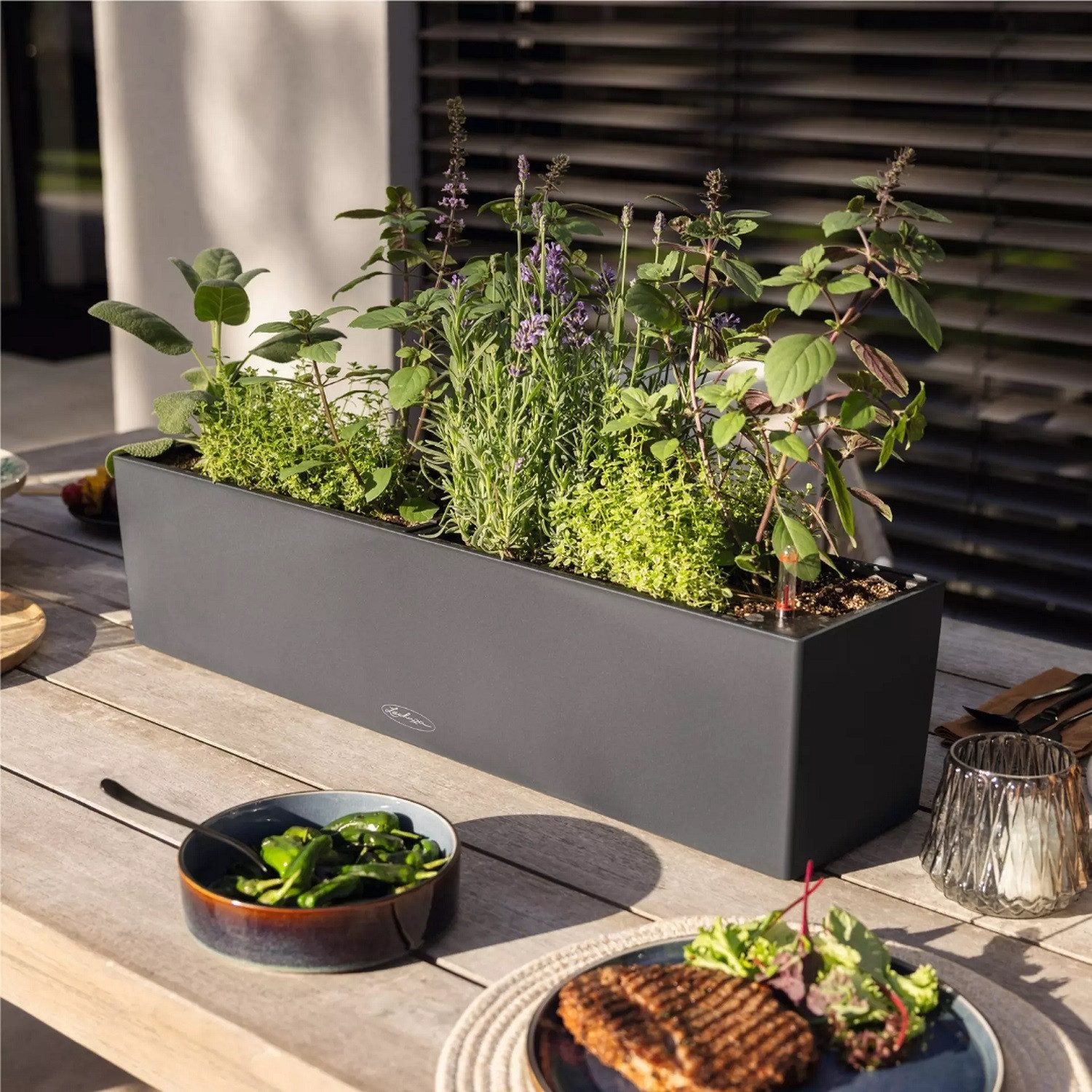 Lechuza® Balkonkasten Balconera Color 100 schiefergrau günstig online kaufen