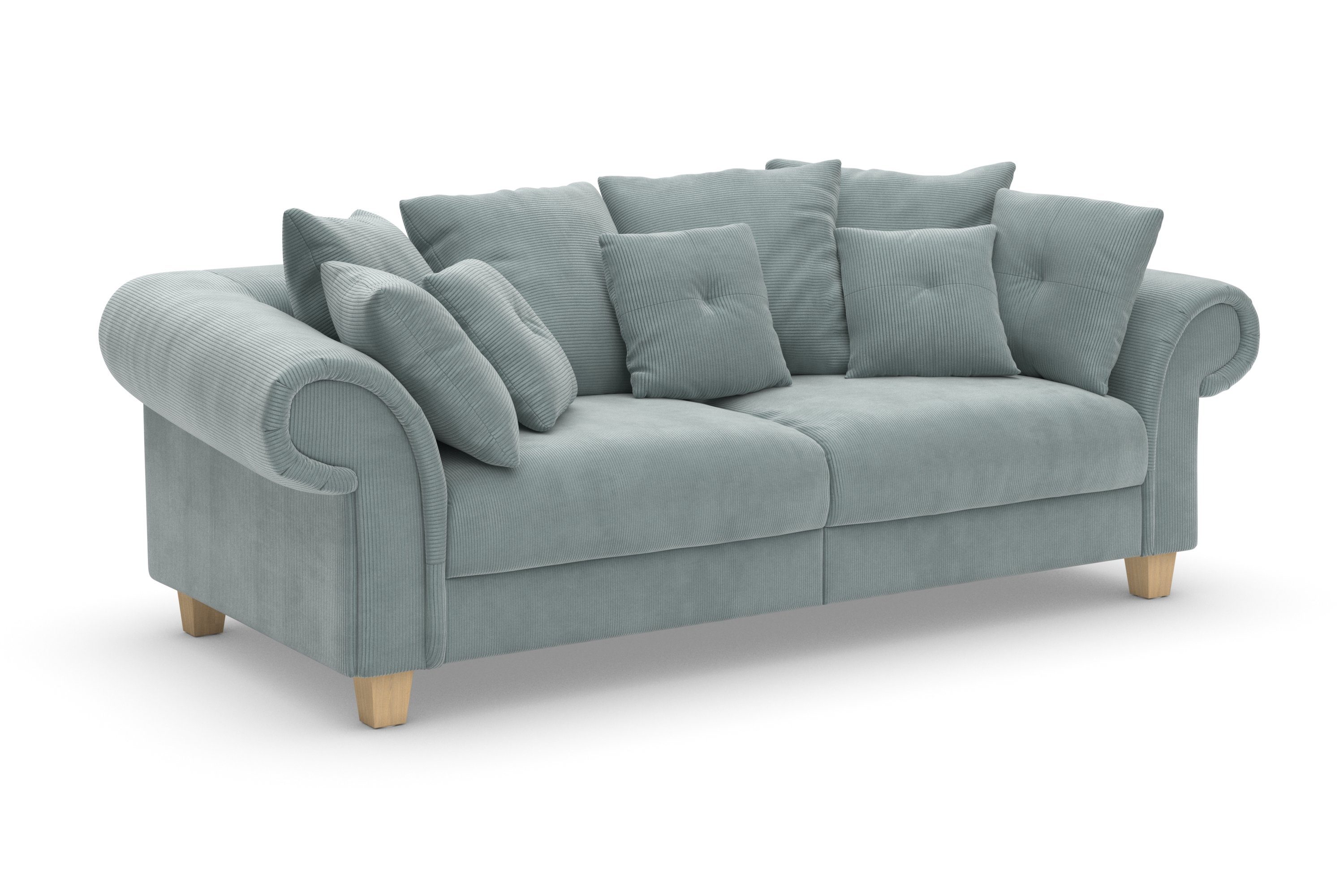 Design, 2 Kissen weichem Teile, Queenie mit und Home zeitlosem Sitzkomfort Big-Sofa Megasofa, viele kuschelige affaire