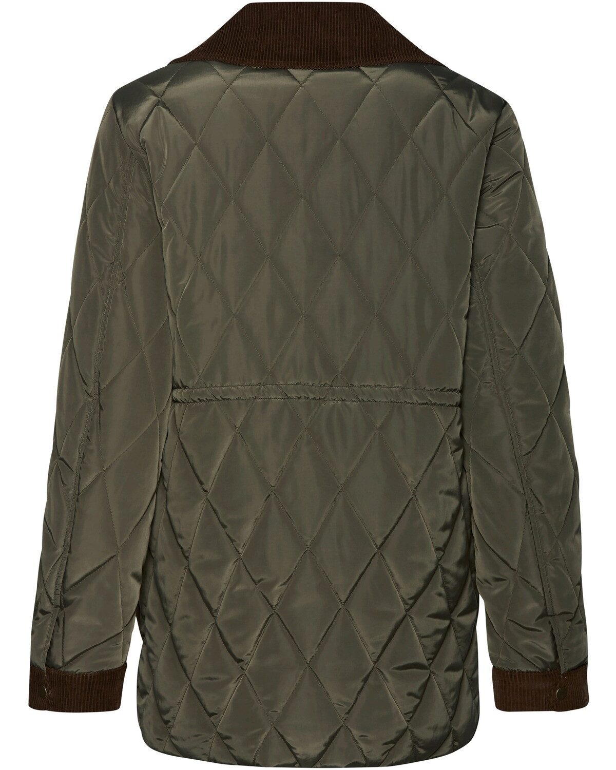 Brigitte von Schönfels Steppjacke Lange Steppjacke mit Cord günstig online kaufen