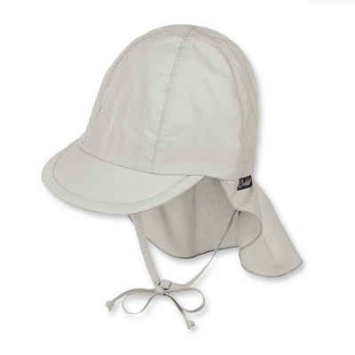 Sterntaler® Schirmmütze »Schirmmütze m. Nackenschutz« aus UV-Popeline; mit Nackenschutz, versteckbaren Ohrenklappen und Bindeband