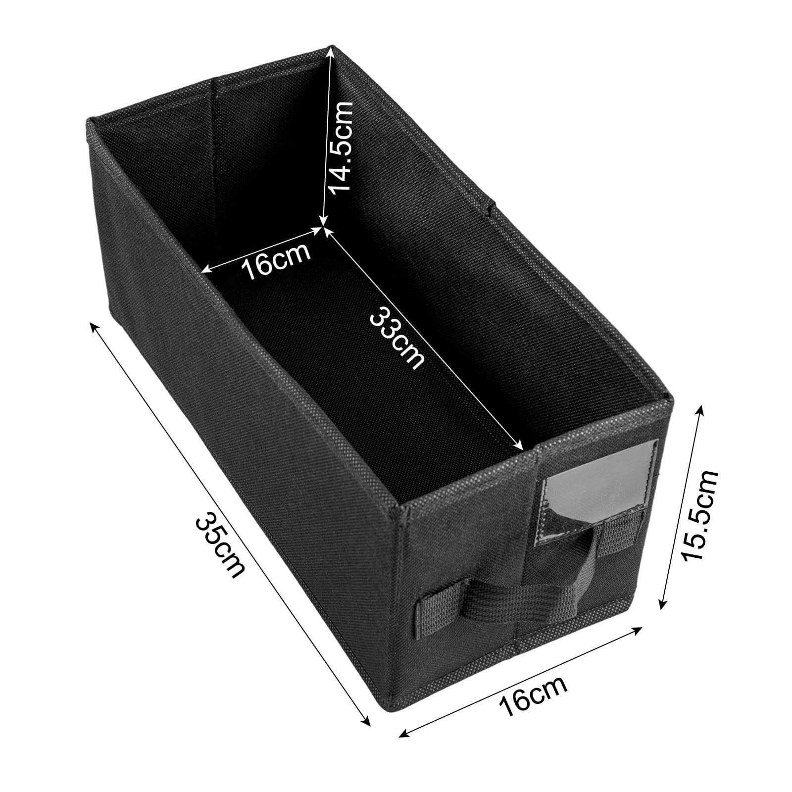 Youyijia Aufbewahrungsbox CD Aufbewahrungsbox 4er Set Sets.35x16x15.5cm Platz für 30 komplette