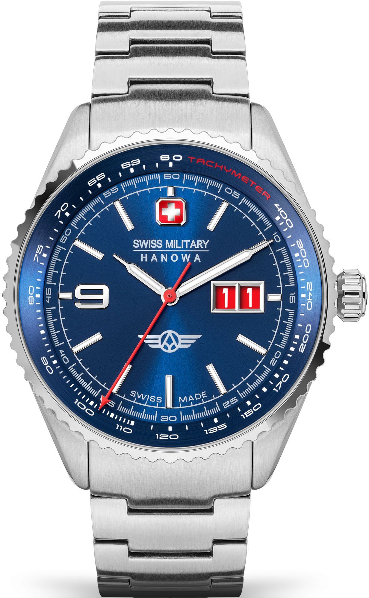 Swiss Military Hanowa Schweizer Uhr AFTERBURN, SMWGH2101005 blau