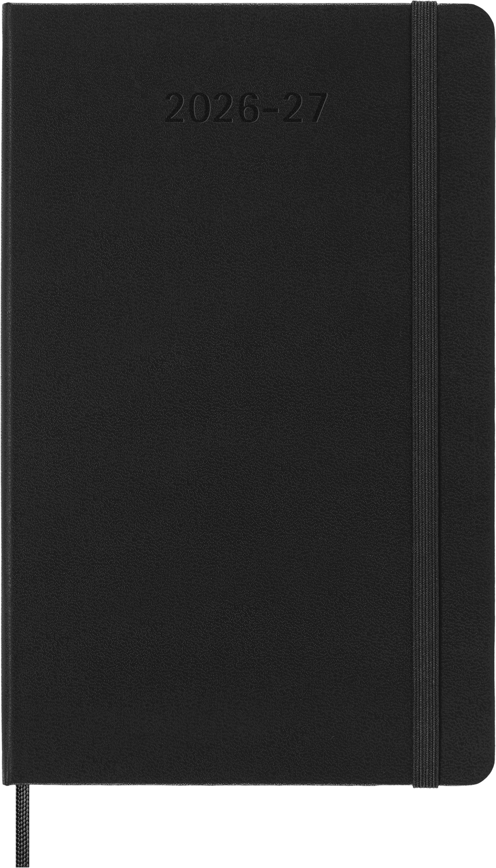MOLESKINE Buchkalender, MOLESKINE 18 MONATE TAGES NOTIZKALENDER 26/27 - L/A5 - FESTER EINBAND