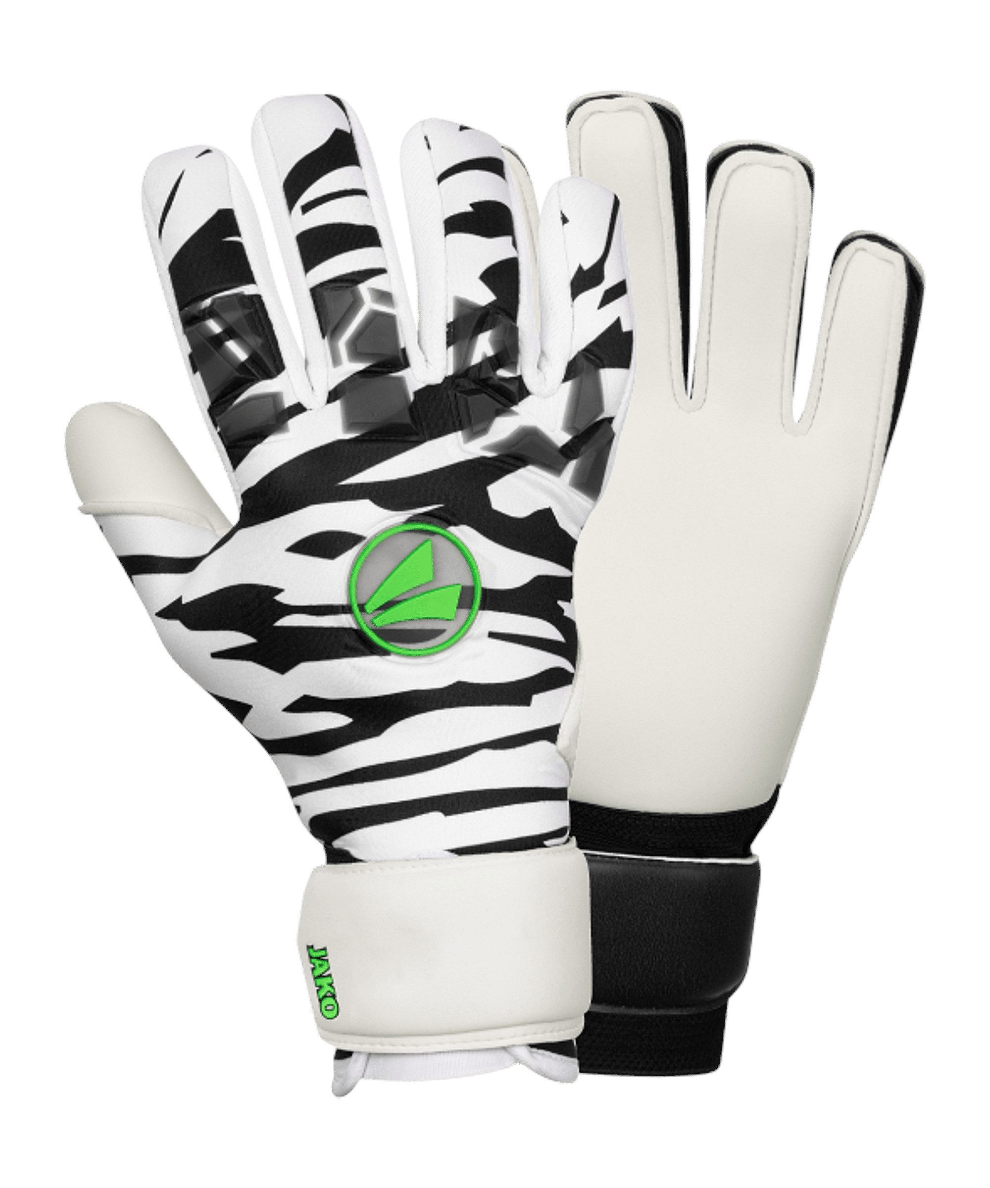Jako Feldspielerhandschuhe Animal GIGA NC Torwarthandschuhe Weiß (1-St., default) default