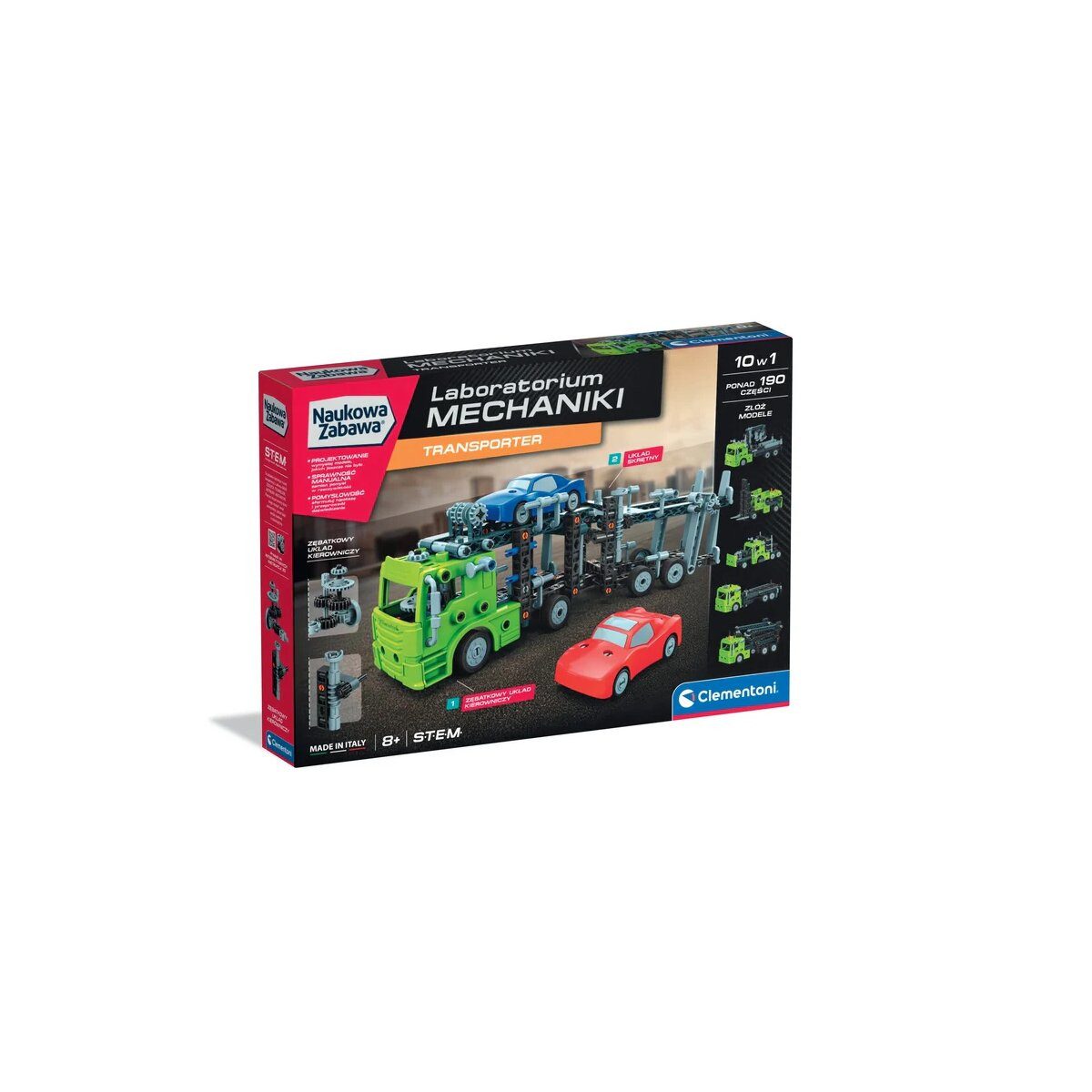 Clementoni® Clementoni Mechaniklabor Transporter 50249 Baukasten Spielbausteine