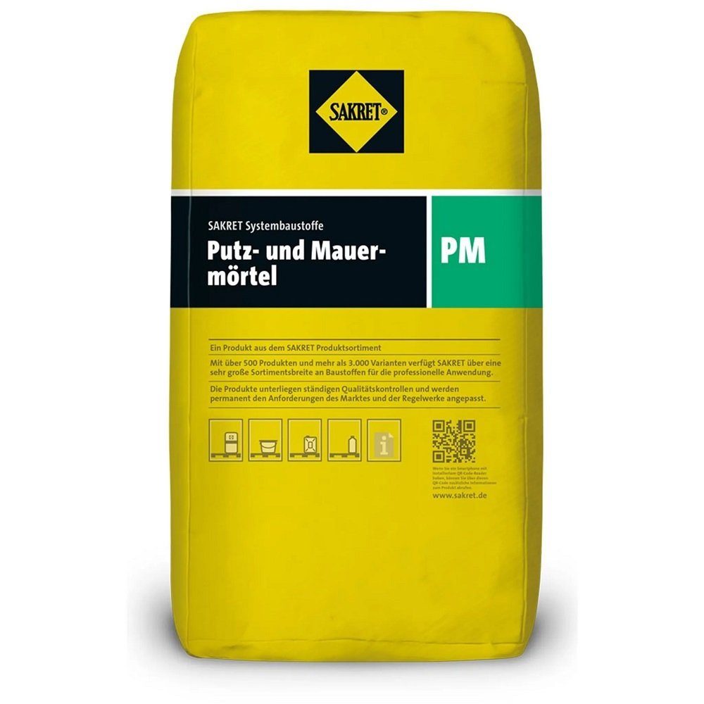 Sakret Mörtel SAKRET Profi Putz/Mauermörtel PM 30 kg