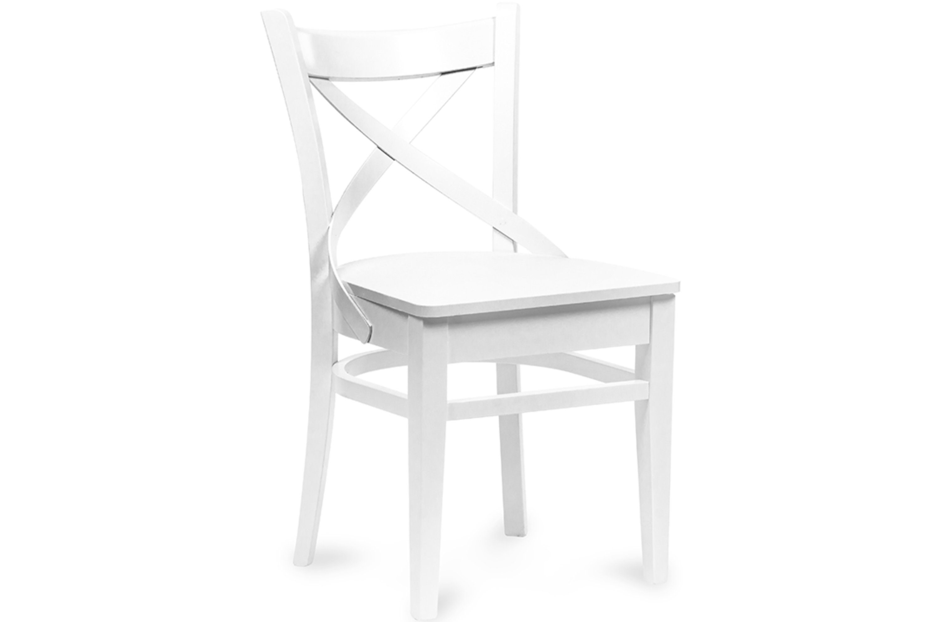 Konsimo Holzstuhl TEMOS Wohnzimmerstühl Esstischstühl Küchenstuhl (Esszimmerstühl, 1 St), gestell aus Massivholz weiß