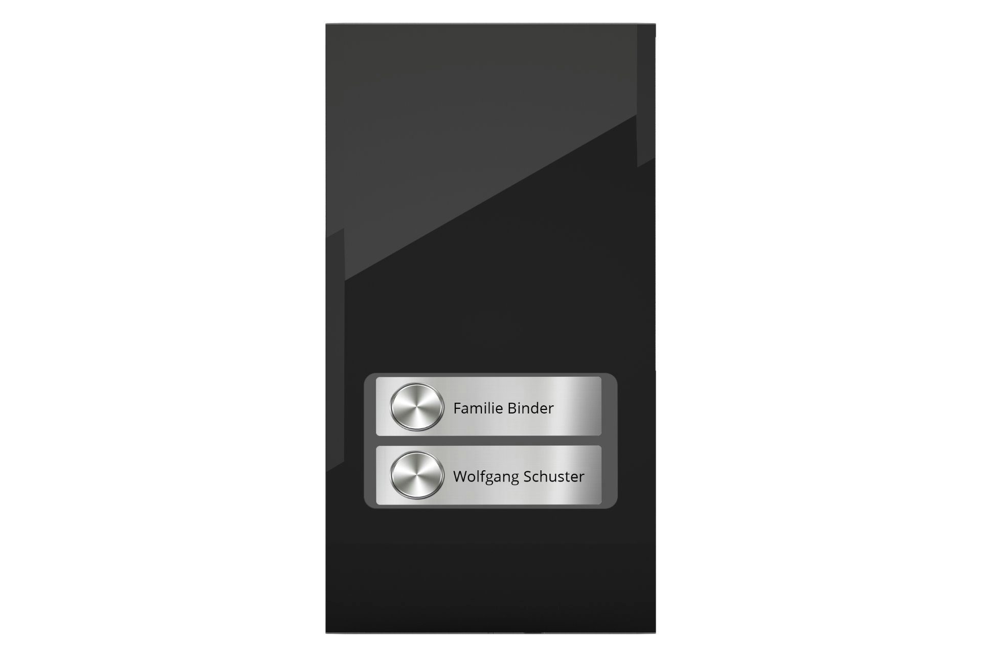 DoorLine Pro Exclusive Smart Home Türklingel (direkt auf´s Telefon, wahlweise 1-4 Klingeltaster an jeweils 2 Rufnummern, Zutrittskontrolle über PIN-Code) Schwarz