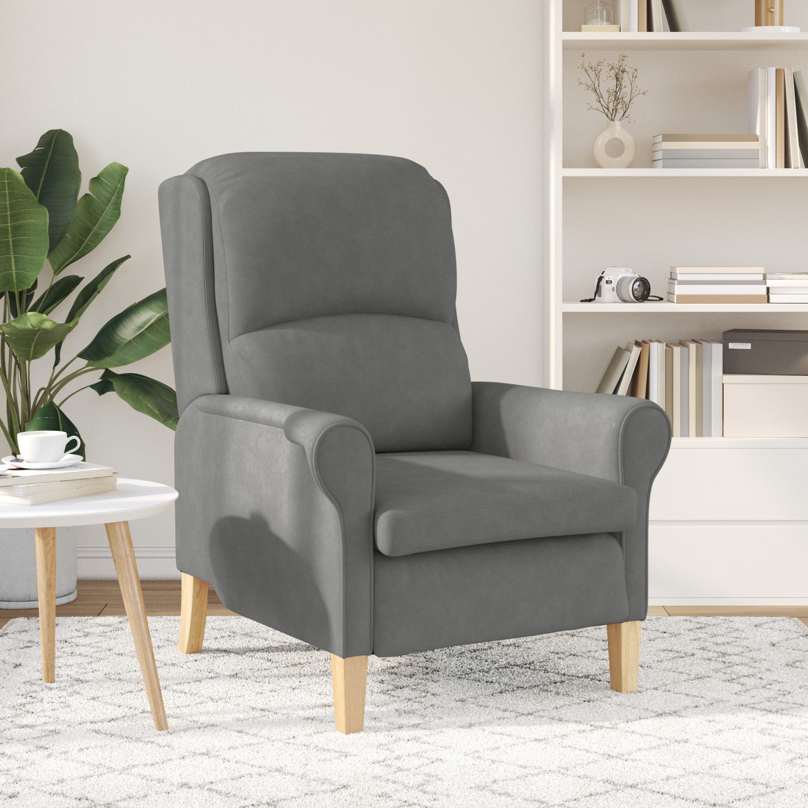 vidaXL Sessel Dunkelgrauer Sessel Dunkelgrau Stoff günstig online kaufen