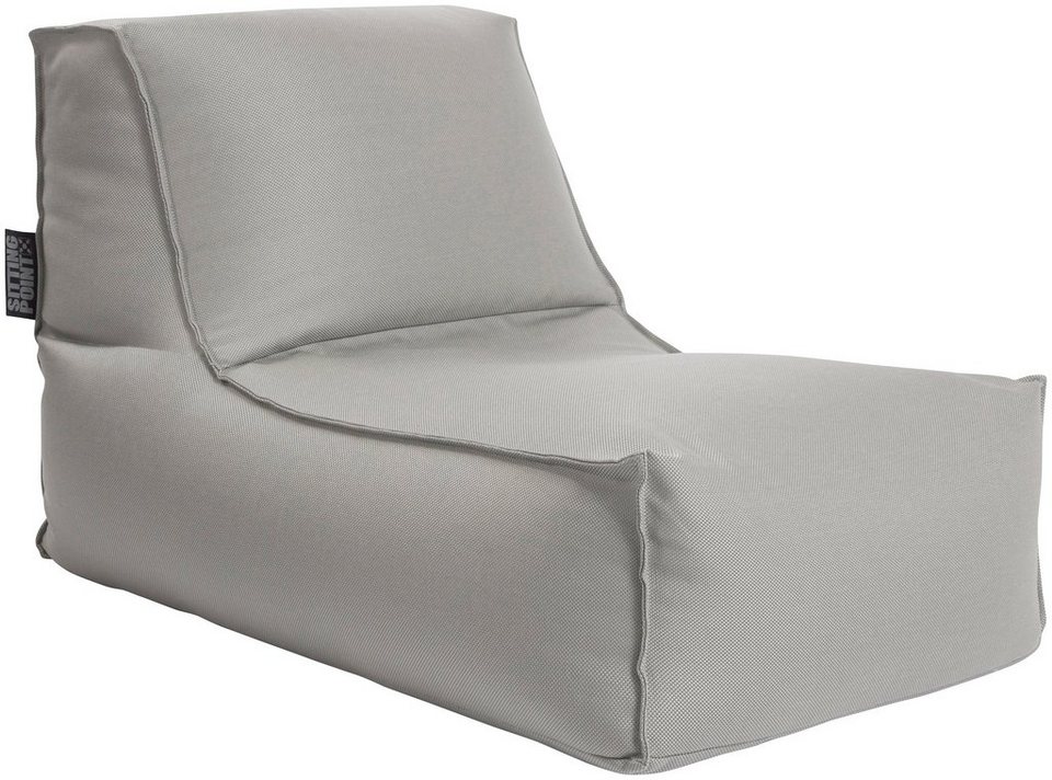 Magma Sitzsack Sitzsack 65x65x100cm Mittelgrau, EPS-Safety-Lock: 2-facher  Reißverschluss