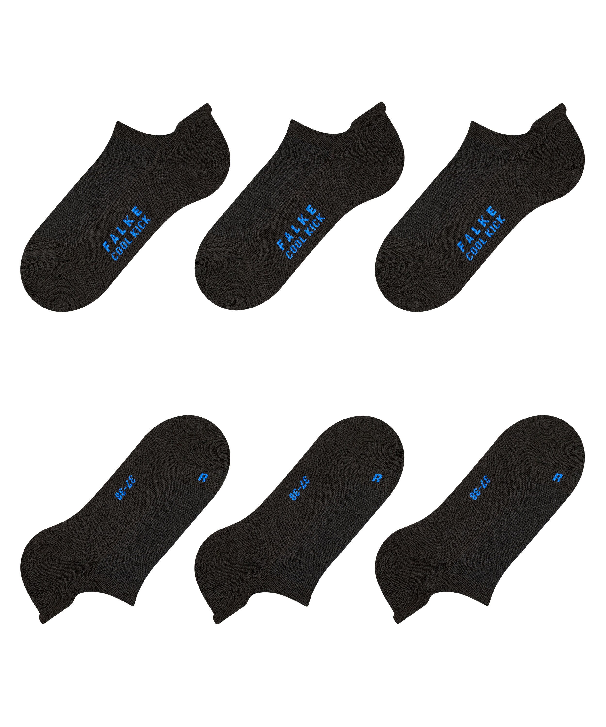 FALKE Sneakersocken Cool Kick 3-Pack Sneakersocken (3-Paar) mit ultraleichter Plüschsohle