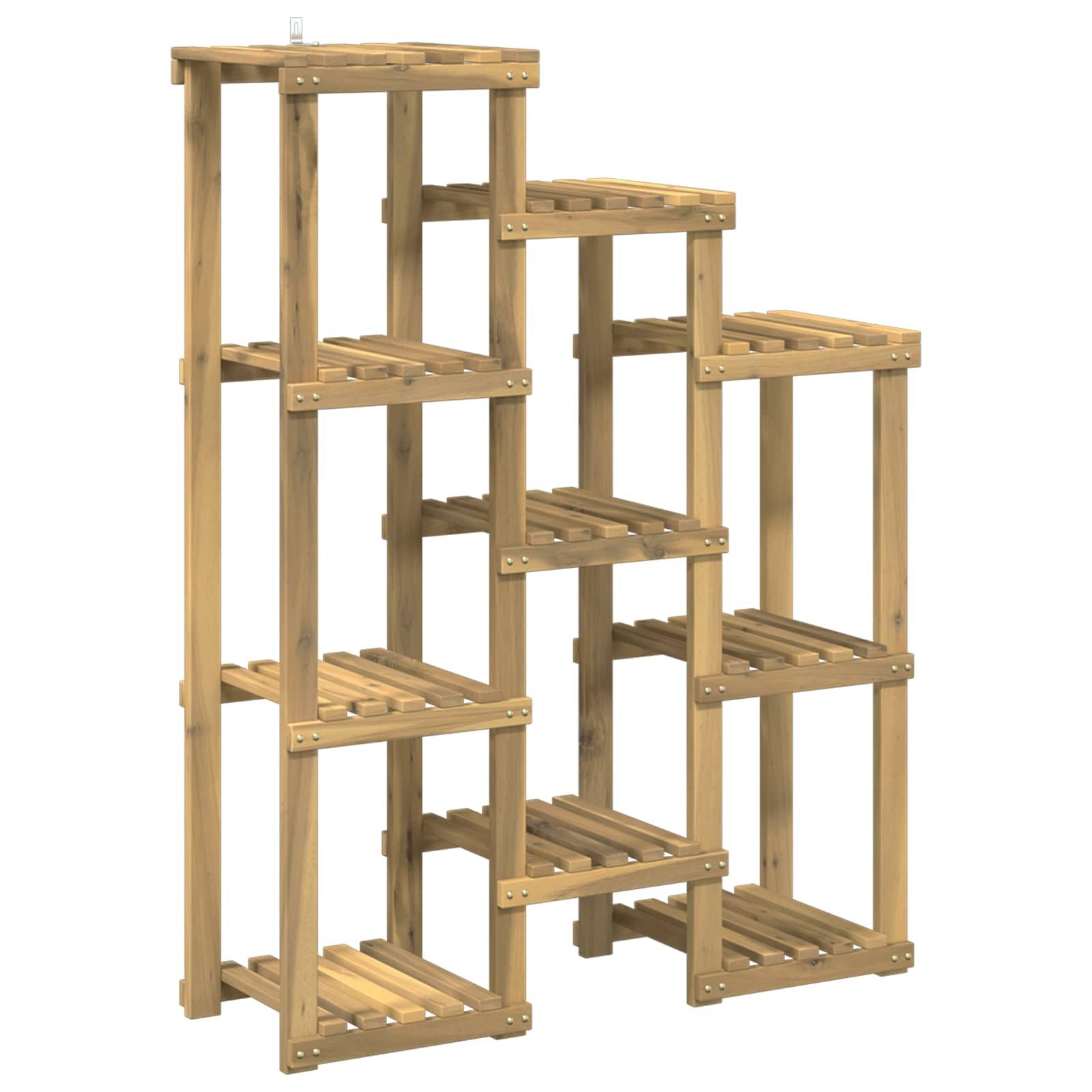 vidaXL Blumenständer Pflanzenständer Weiß 85 x 30 x 114,5 cm Massivholz (1 St)