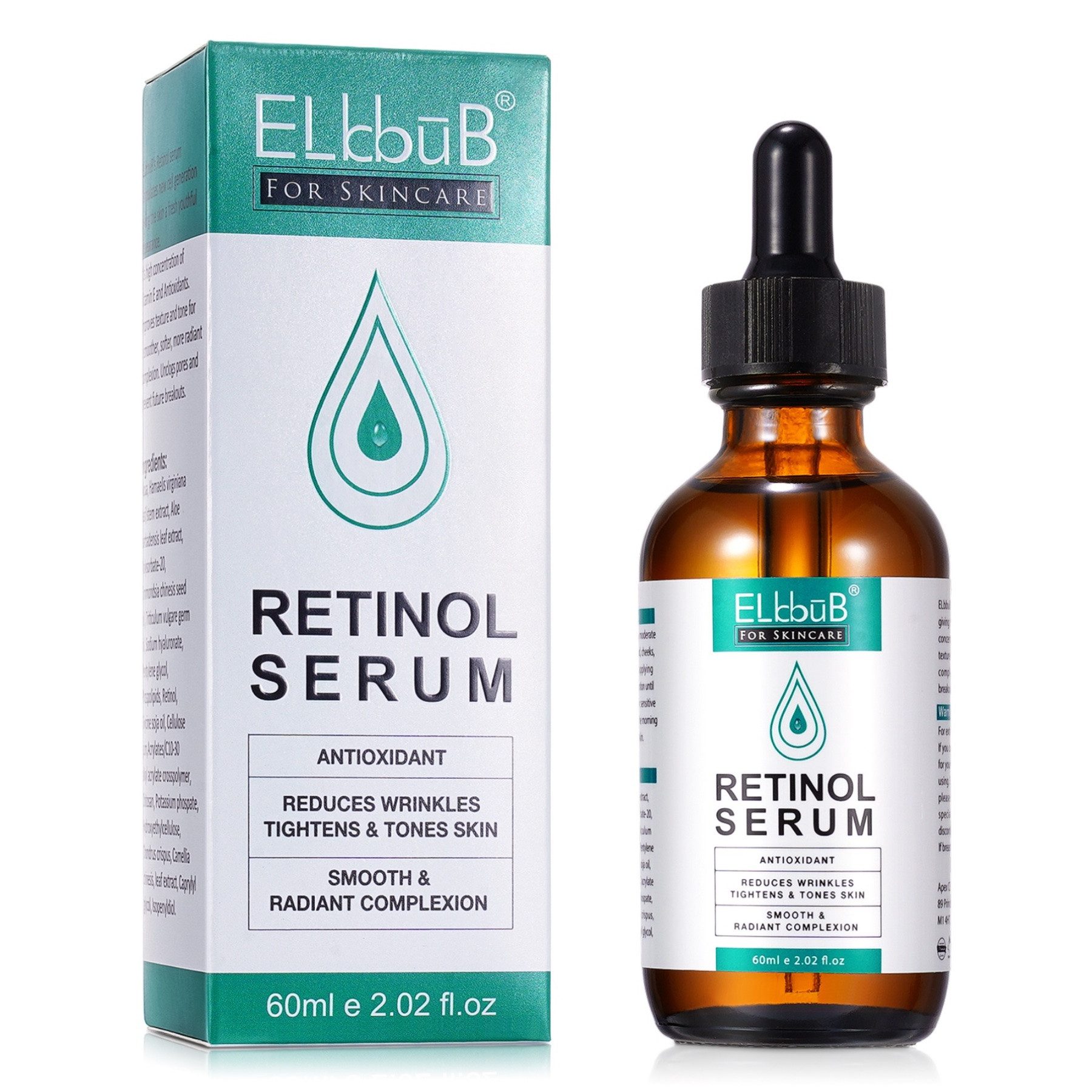 Gesichtsserum Set Vitamin C Hyaluron Retinol Serum Anti-Falten Anti-Aging 60ml