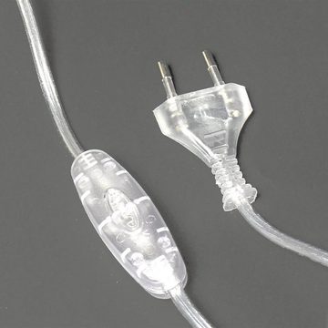 Licht-Erlebnisse Nachttischlampe ALICE, ohne Leuchtmittel, Tischlampe Weiß Stoff Zylinder modern vielweitig Schlafzimmer Lampe