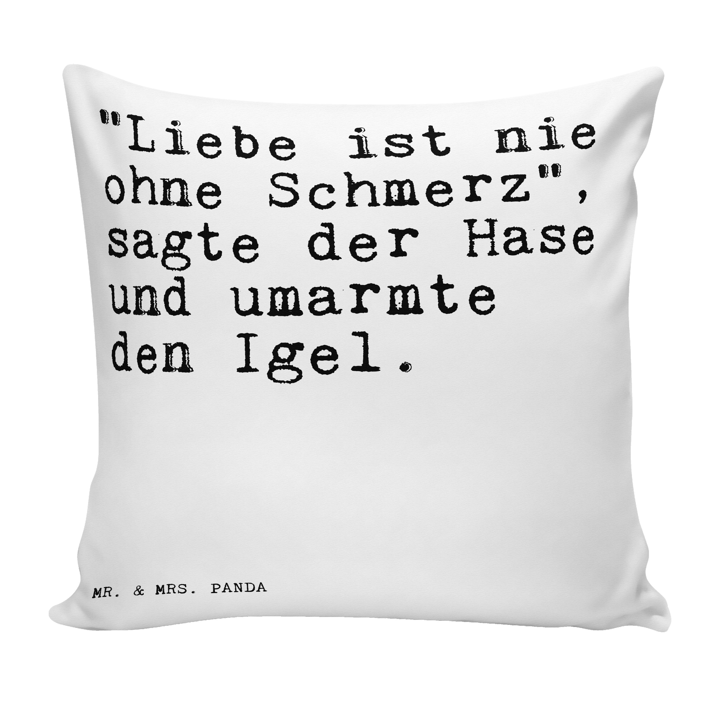 Mr. & Mrs. Panda Dekokissen "Liebe ist nie ohne... Weiß Geschenk