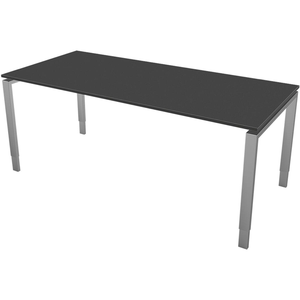 KERKMANN Schreibtisch Stage One, höhenverstellbar 68-82 cm, Hebeplatte mit Schwebe-Effekt, 4-Fuß