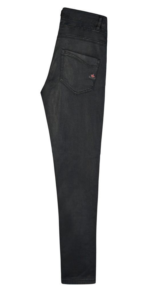 Florida-Z coating stretch black cropped Vista Buena denim Skinny-fit-Jeans