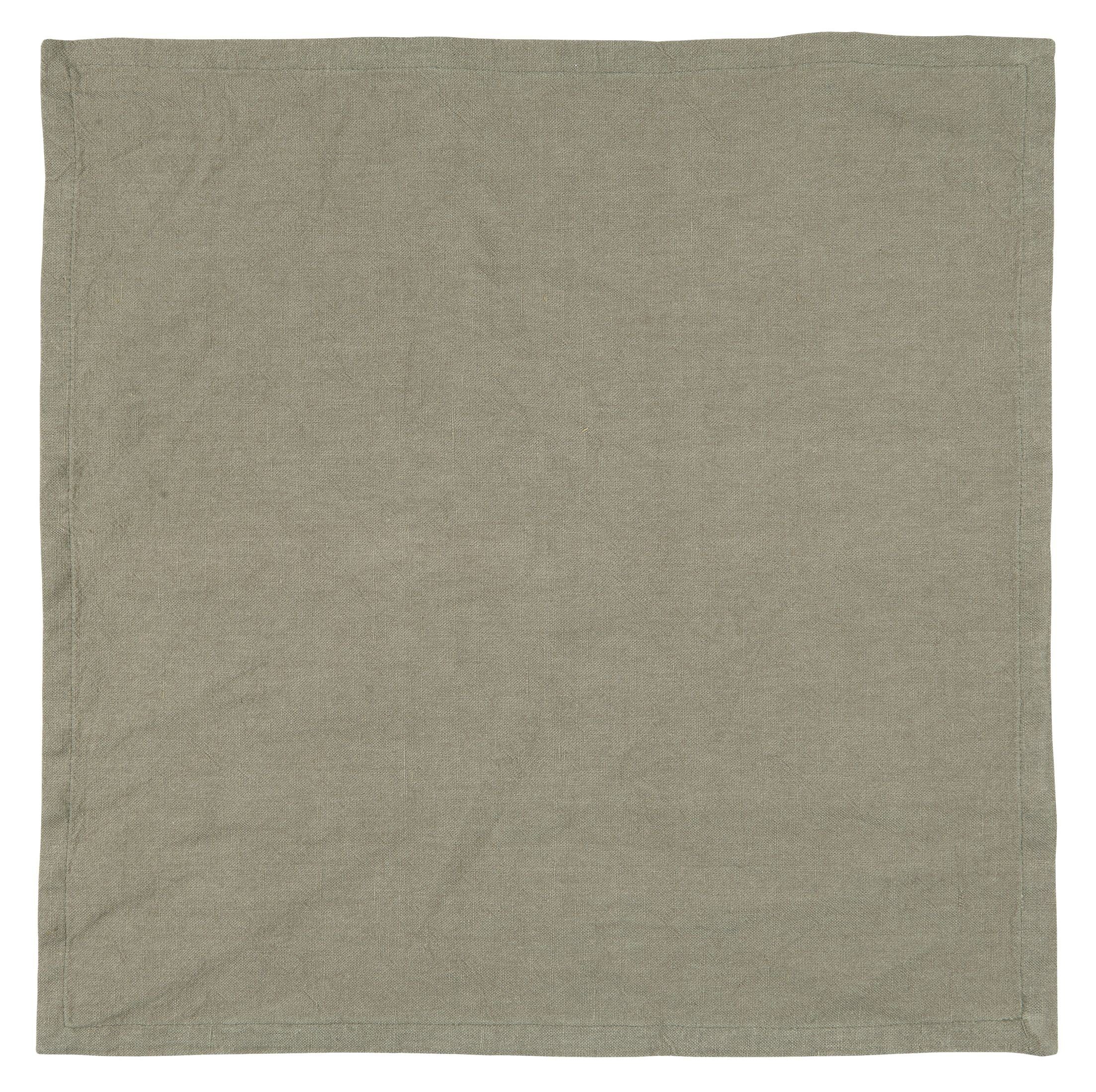 Ib Laursen Stoffserviette Servietten Stoffservietten Leinen Baumwolle 45x45cm Sand Braun