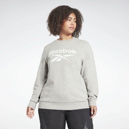 Reebok Longsweatshirt »Reebok Identity Logo French Terry Crew Sweatshirt (Plus Size)«