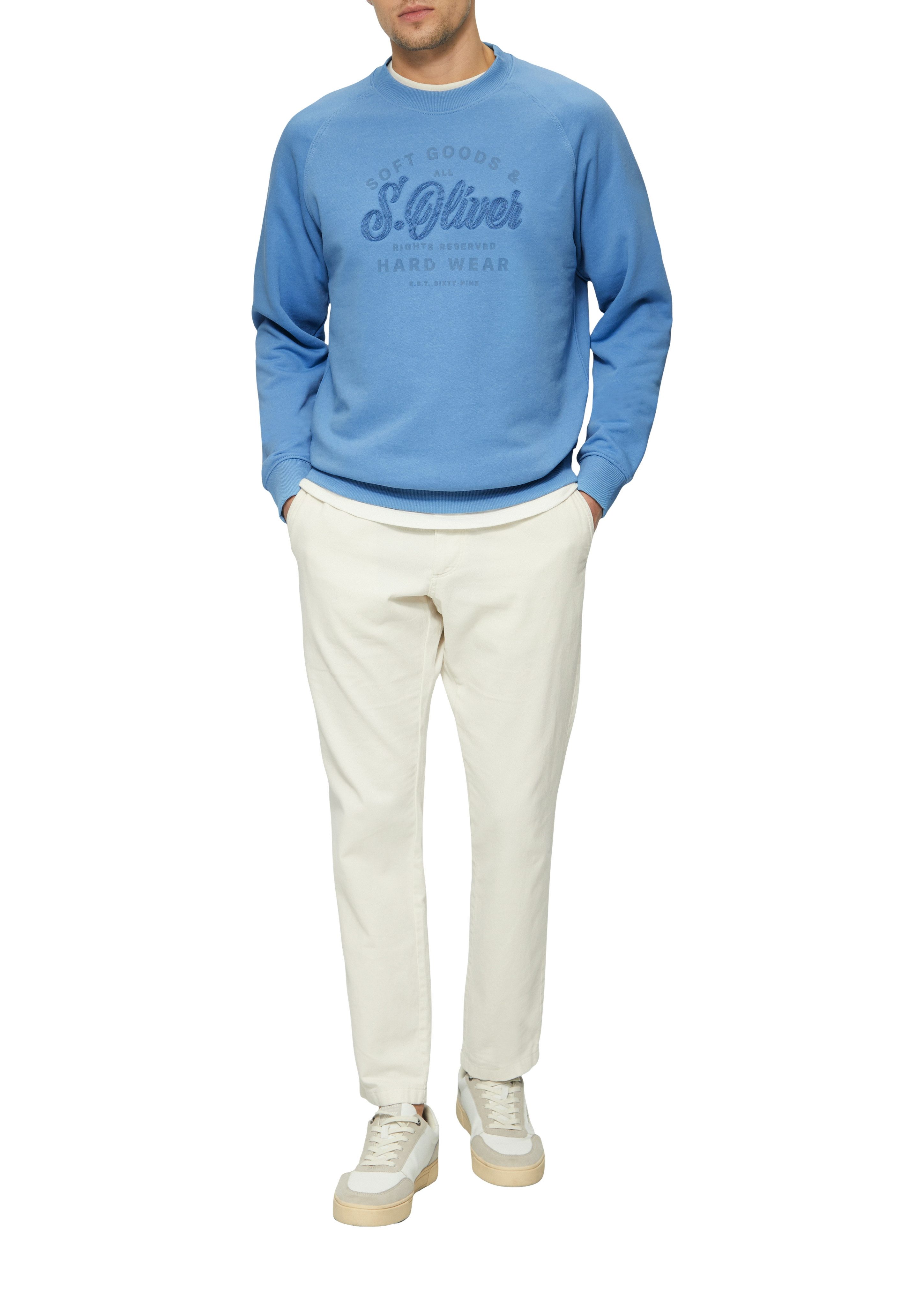 s.Oliver Sweater mit Logo-Druck günstig online kaufen