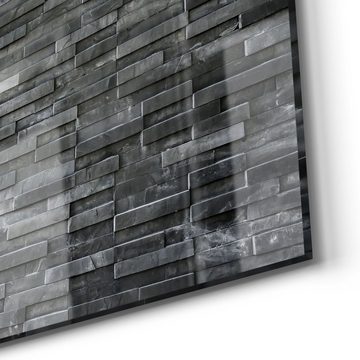 DEQORI Magnettafel 'Natursteinmauer', Whiteboard Pinnwand beschreibbar