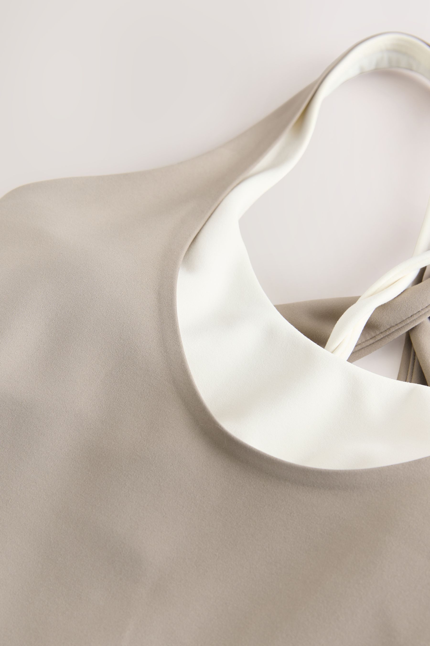 self Crop-Top Self. Kurztop mit Drehdetail am Rücken (1-tlg)