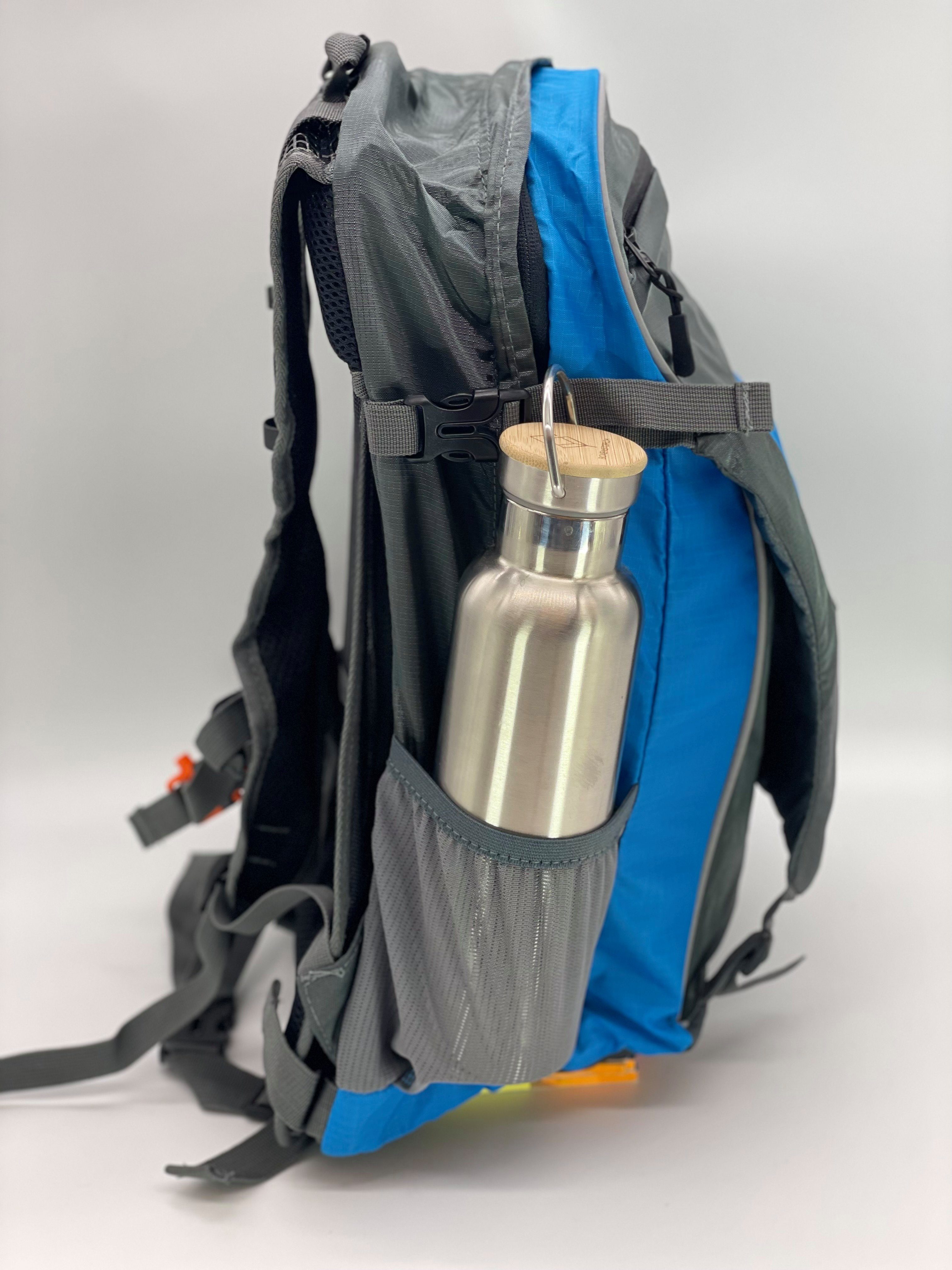 Luna24 simply great ideas... Freizeitrucksack Rucksack mit LED-Richtungsanzeiger und Handsender, 18 Ltr., blau