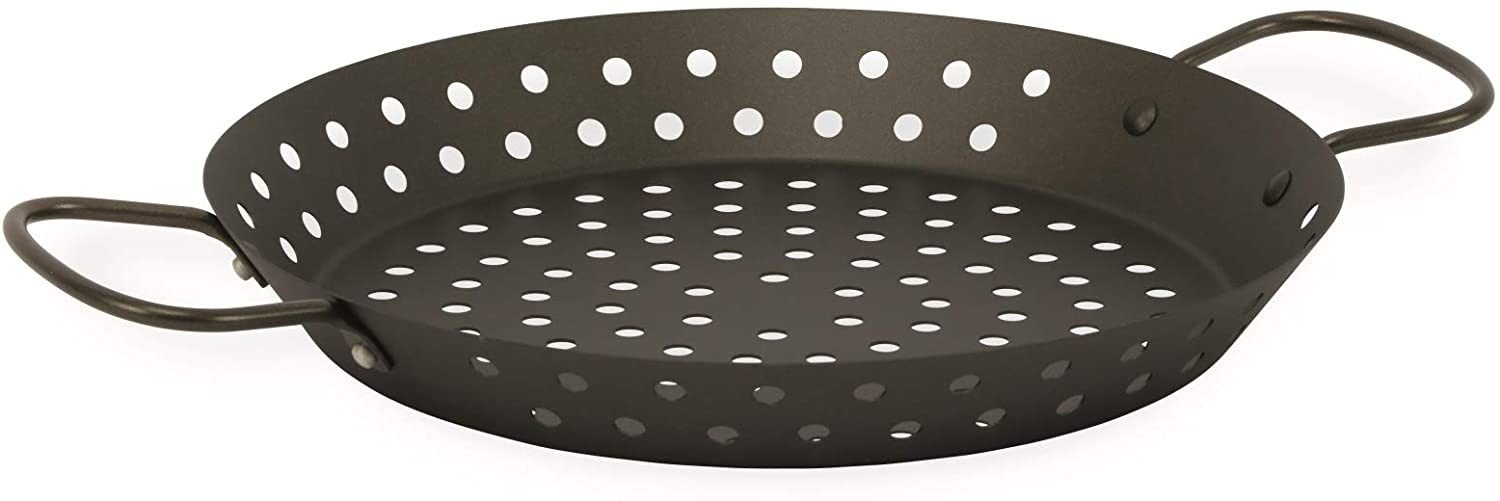 JAMIE OLIVER Grillpfanne Jamie Oliver Grill Grillrost Lochpfanne Maronen 30cm Grillpfanne, Stahl (1-tlg), 30cm