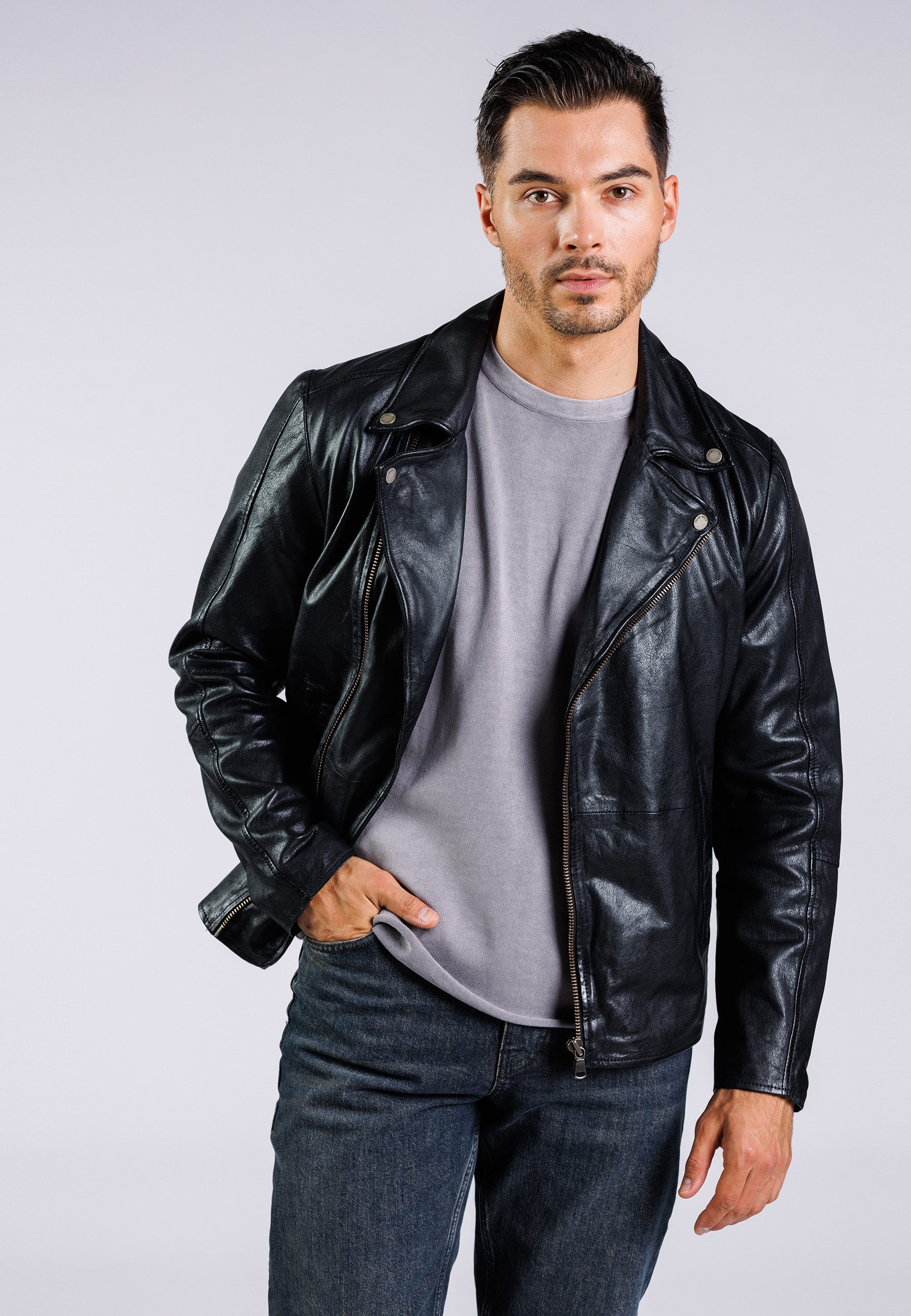 Lederjacke Race Man-FN