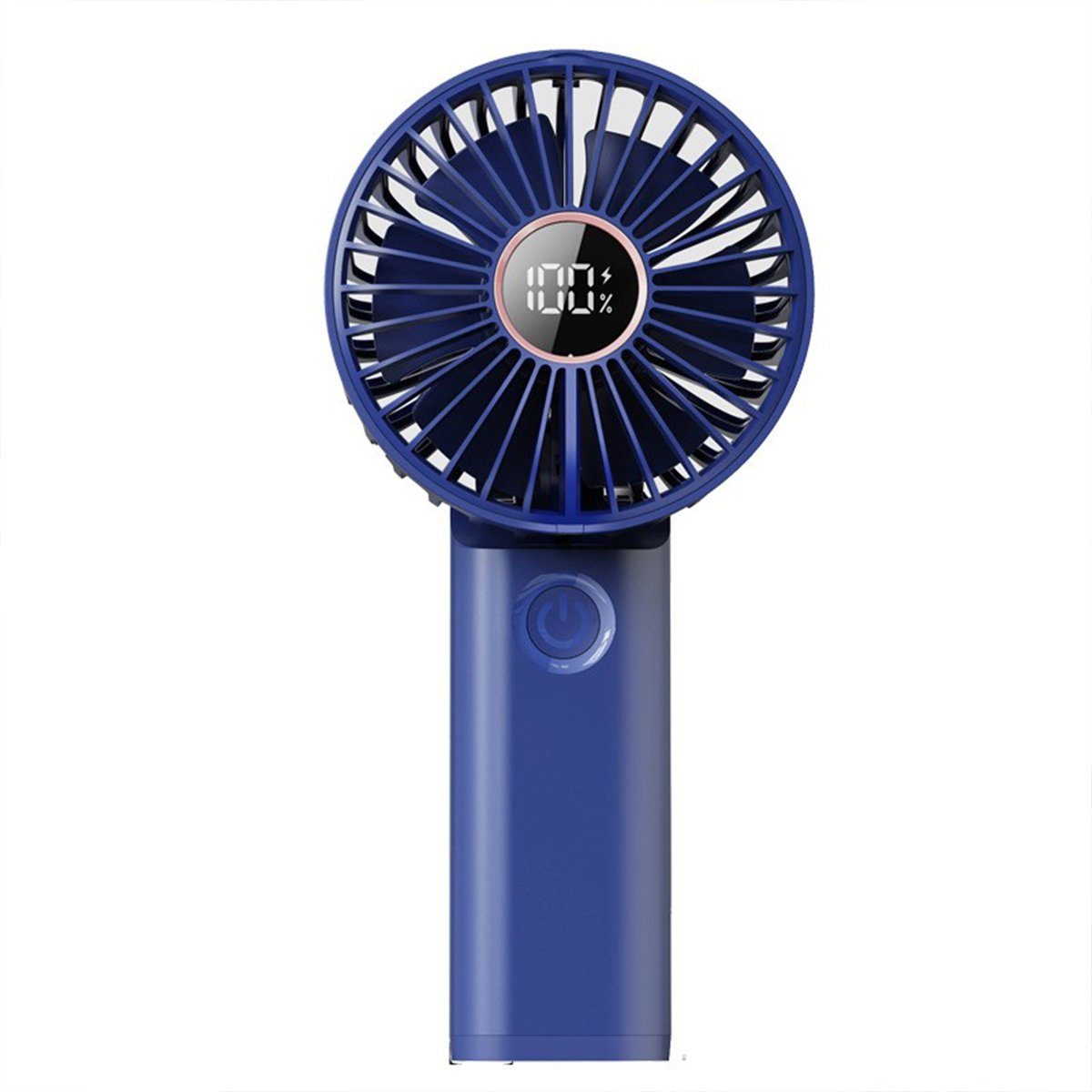 autolock Handventilator Mini Ventilator Handventilator 3600mAh USB Tischventilator,  6 Geschwindigkeiten, Faltbar Tragbar Fan mit Powerbank Blau