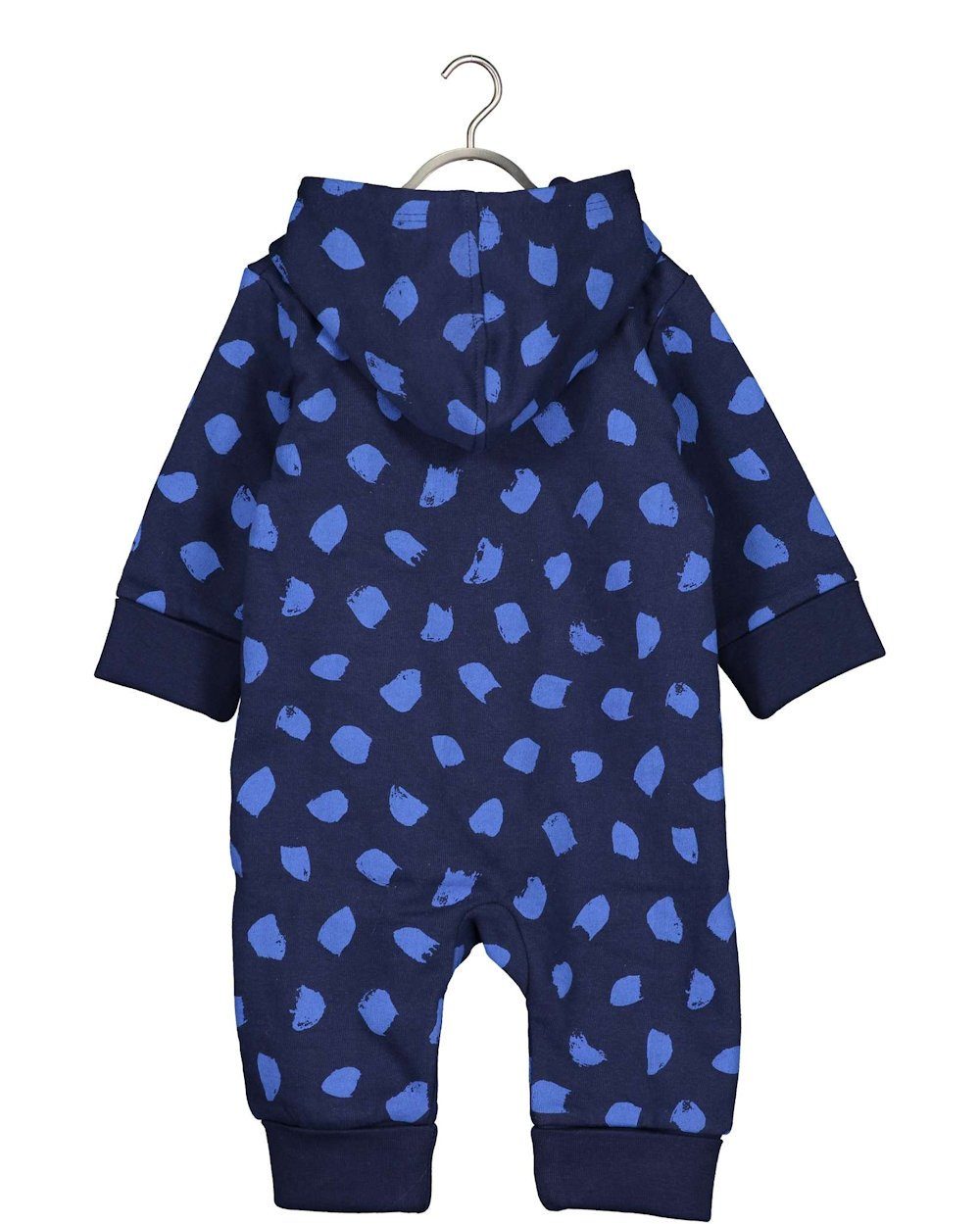 Kapuze Baby Blue blau Overall Jumpsuit Blue Seven (1-tlg) dunkelblau ultramarin Overall Seven