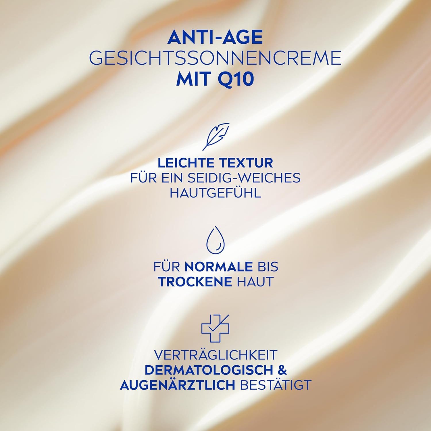 Nivea Sonnenschutzcreme Anti-Age Sonnenschutz mit LSF 50 - Gesichtssonnencreme 50 ml, 1-tlg.