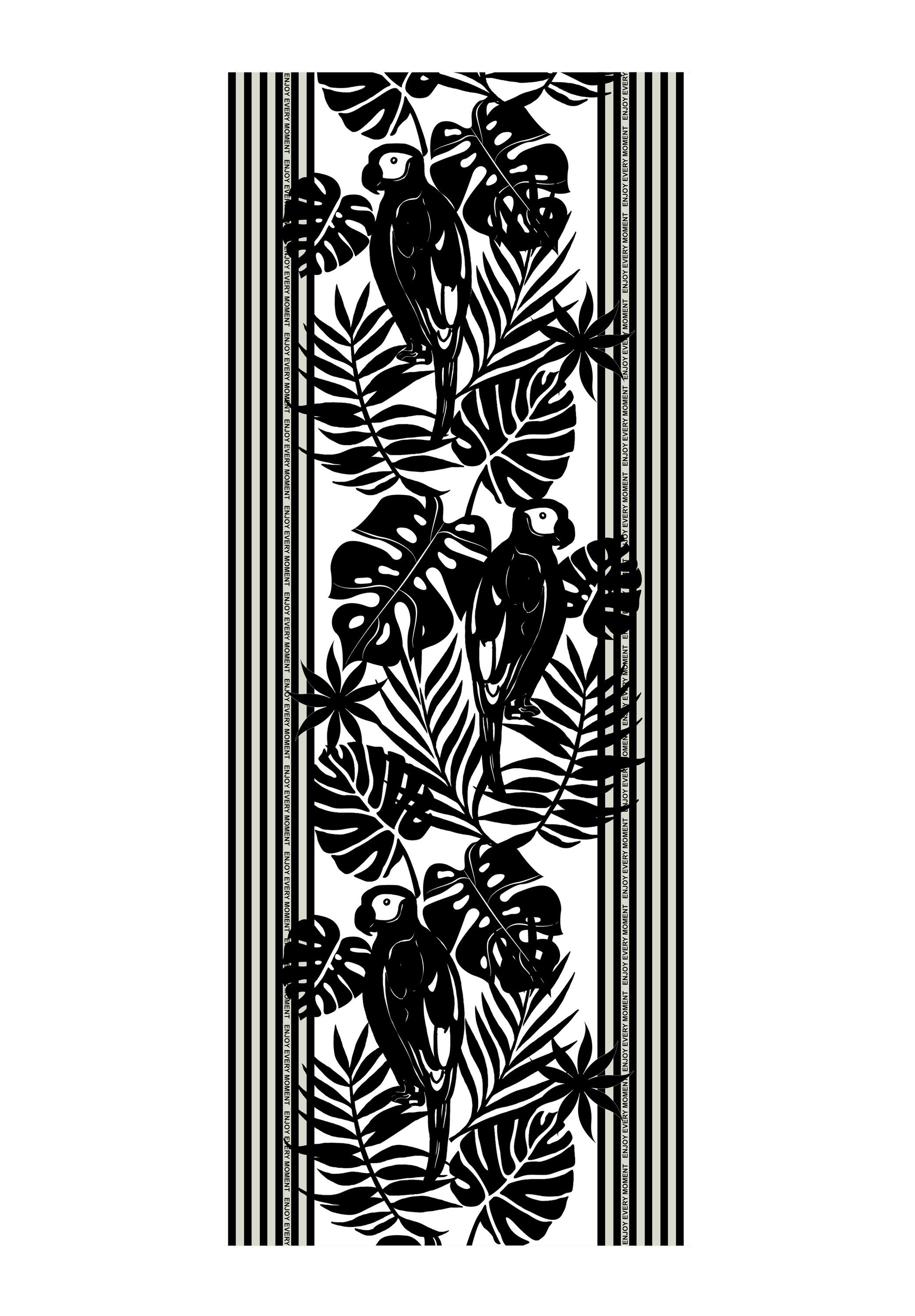 bianca Modetuch SABA, mit schwarz-weiß Print günstig online kaufen