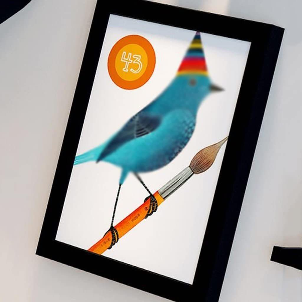 little dove Bild mit Rahmen little dove Kunststoff Bilderrahmen Rahmen Wand Dekoration