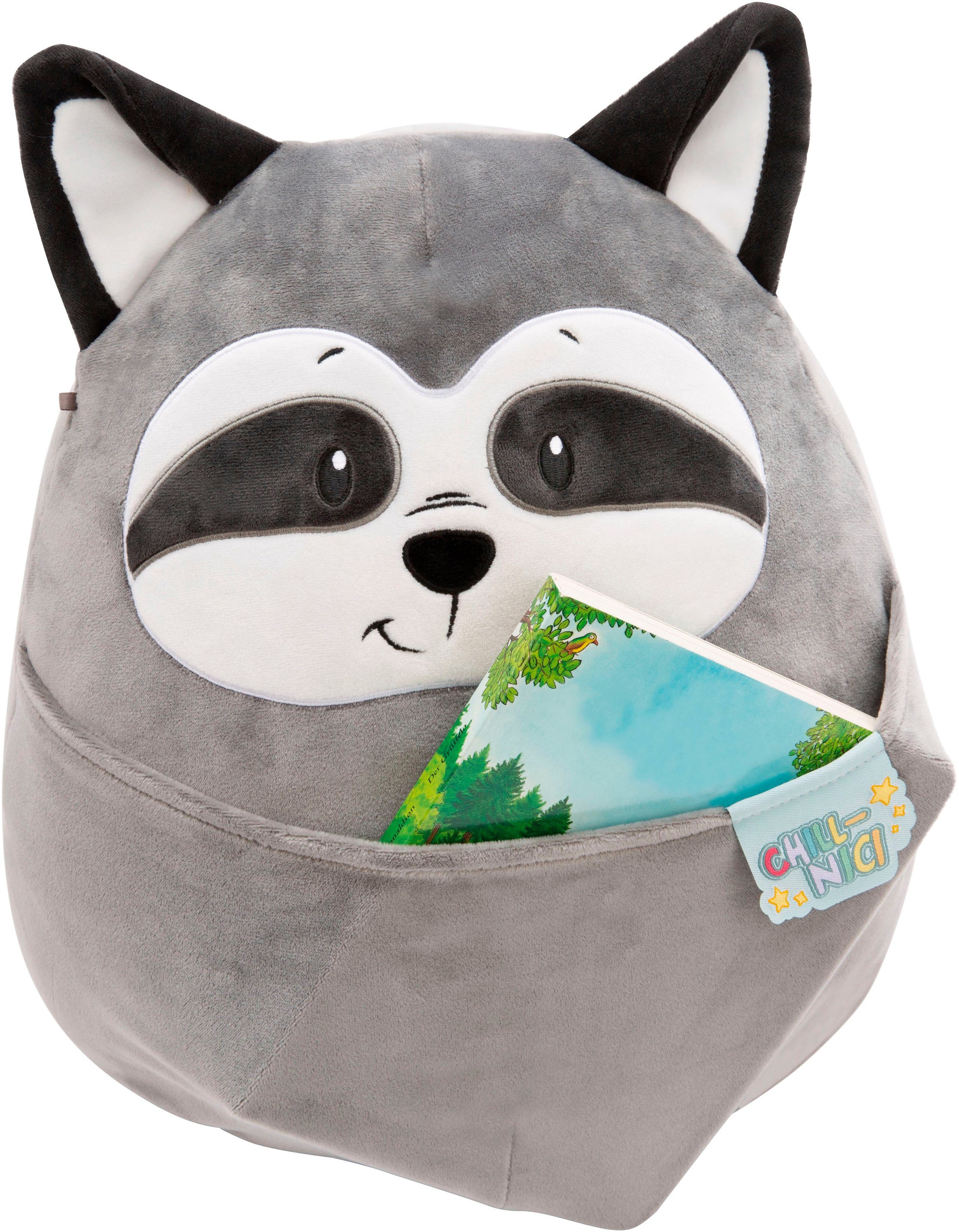 Nici Plüschfigur Chill-NICI, Waschbär, 30 cm, figürlich, mit marshmallowähnlicher Textur