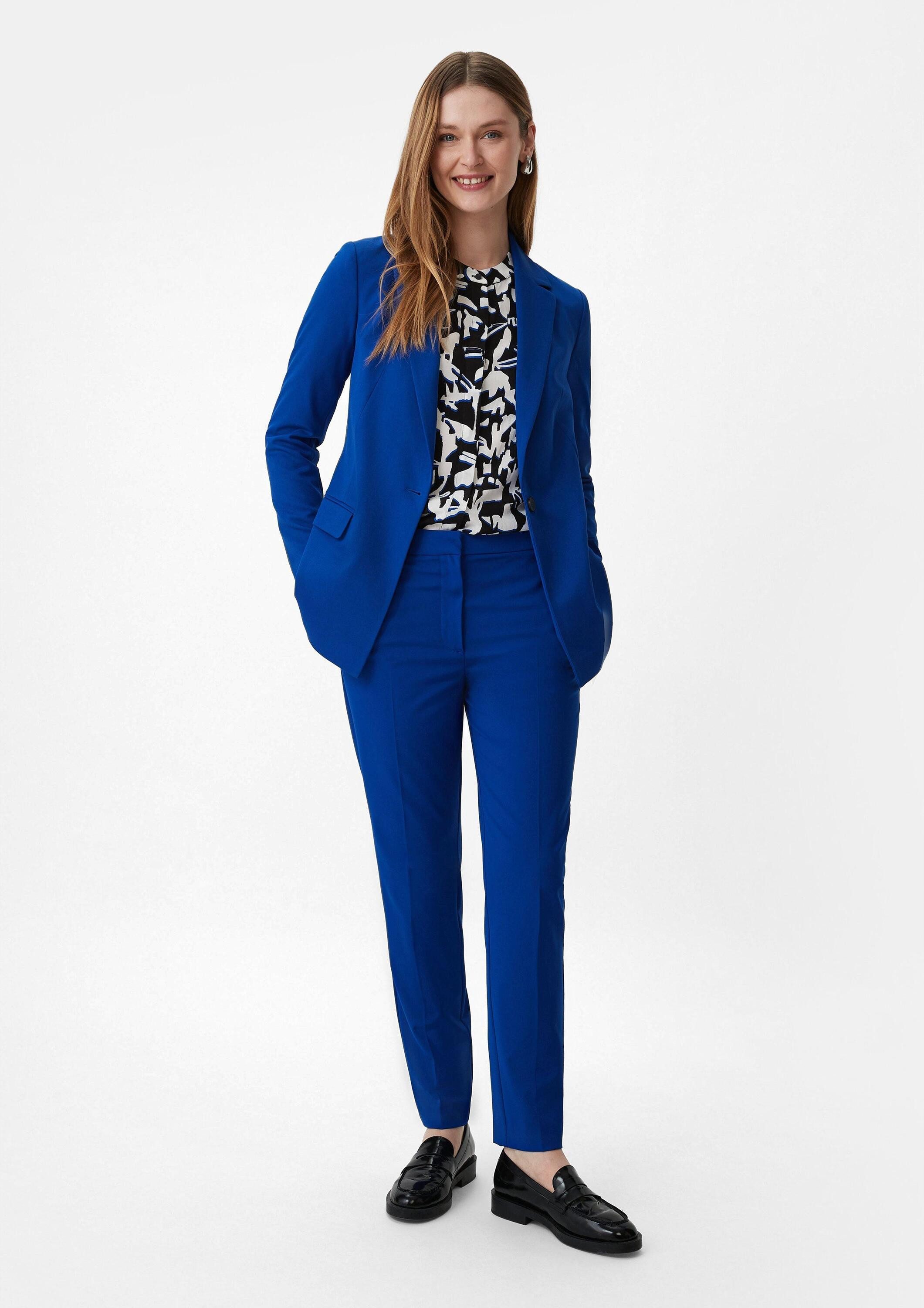 comma Chinos Hose Cigarette Pants aus Twill