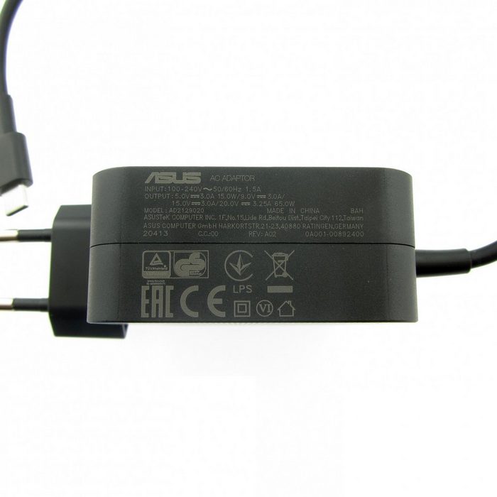 Asus ASUS 0A001-00443500 Original USB-C Netzteil 65 Watt EU Wallplug Notebook-Netzteil NI9147
