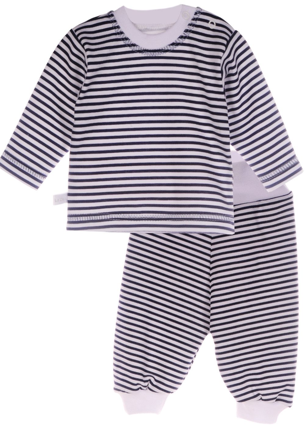 Langarmshirt & Hose Baby Anzug Shirt und Schlupfhose gestreift Set