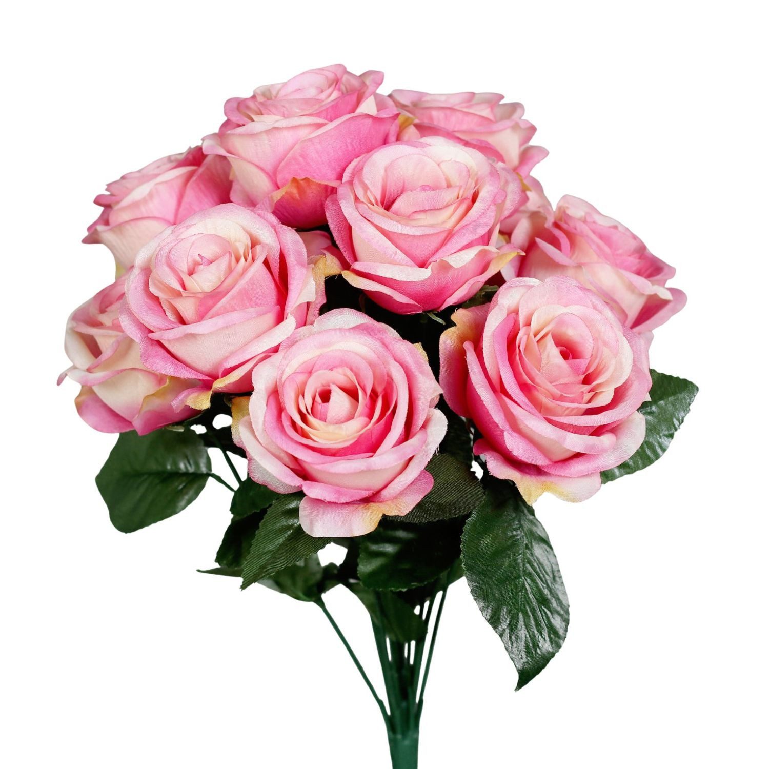 Kunstblume Rosenbündel Rose, DPI, Höhe 40 cm, Farbe: Pink