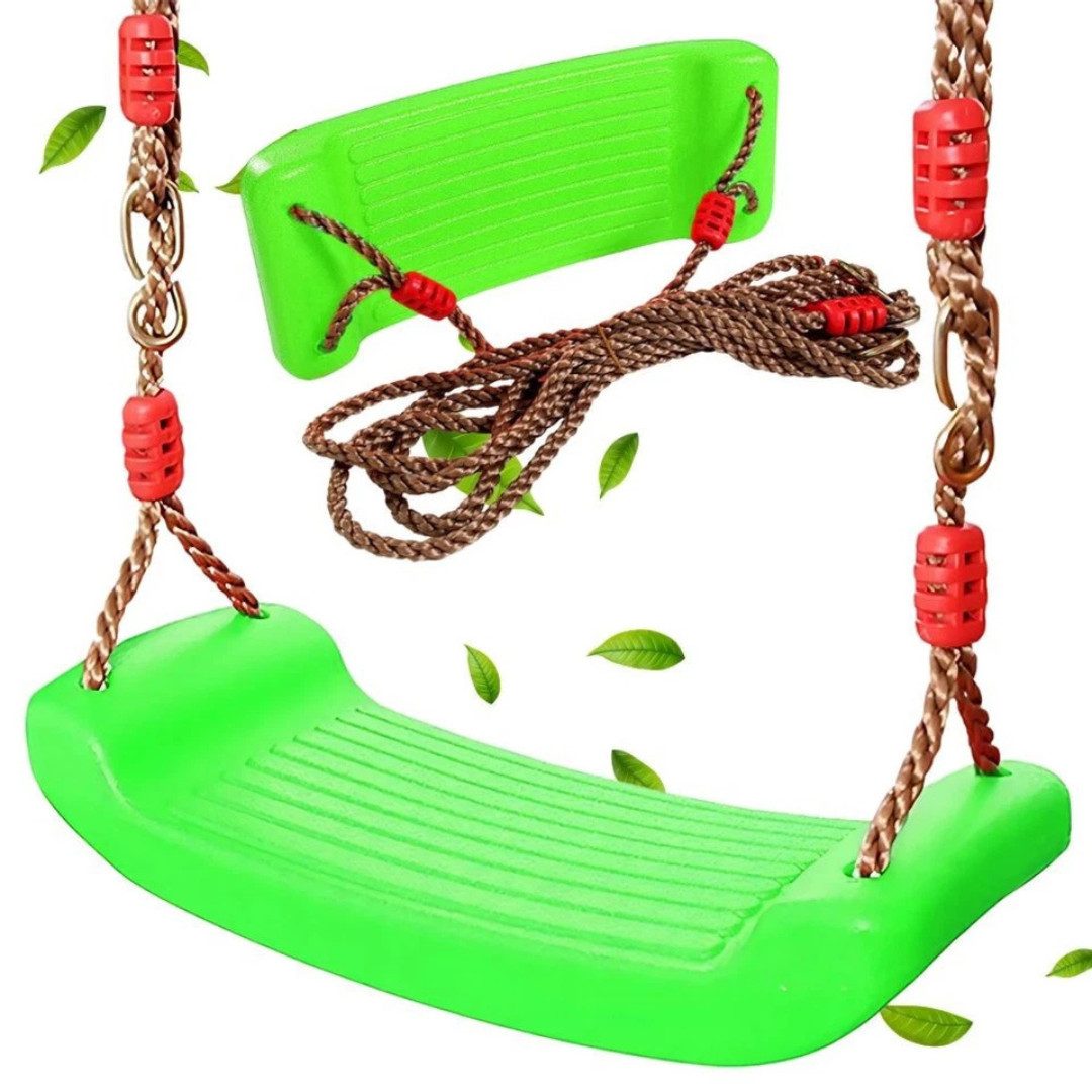 VERK GROUP Schaukelsitz Kinder Schaukelsitz Schaukelbrett Gartenschaukel mit Seil (Einzelartikel), Robust; Verstellbare Seillänge; Innen- und Außenbereich; Platzsparend