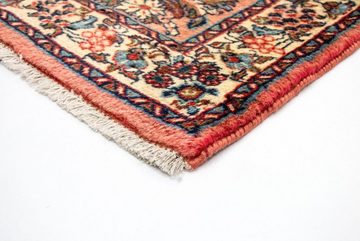 Wollteppich Sarough Teppich handgeknüpft rosa, morgenland, rechteckig, Höhe: 9 mm