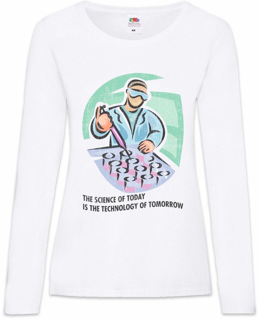 Langarmshirt The Science Of Today Damen Langarmshirt Wissenschaft Wissenschaftler