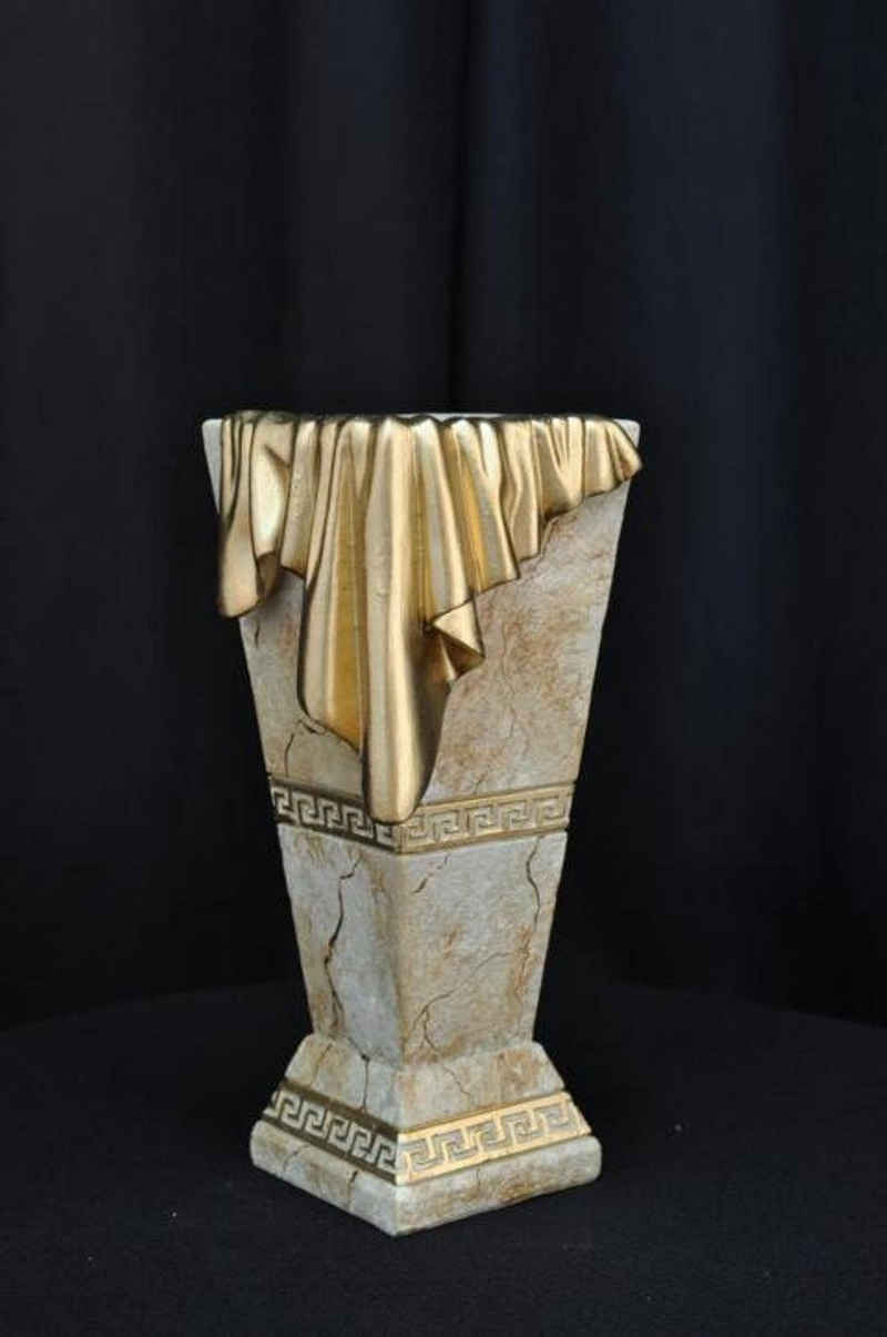 JVmoebel Skulptur XXL Big Vase Design Medusa Antik Stil Blumen Vasen Pokal Deko 0866
