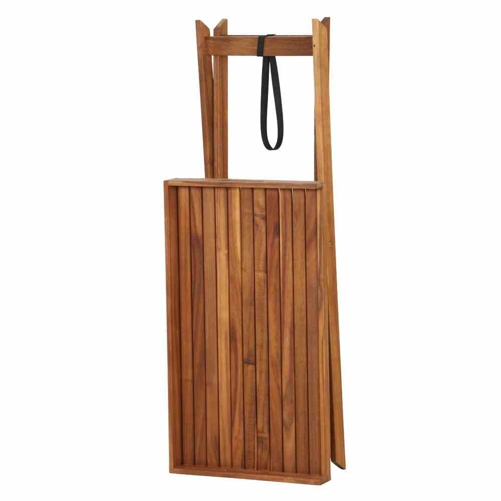 GAUTZSCH Tabletttisch in natur geölt, Akazienholz - 45x99,5x80cm (BxHxT)