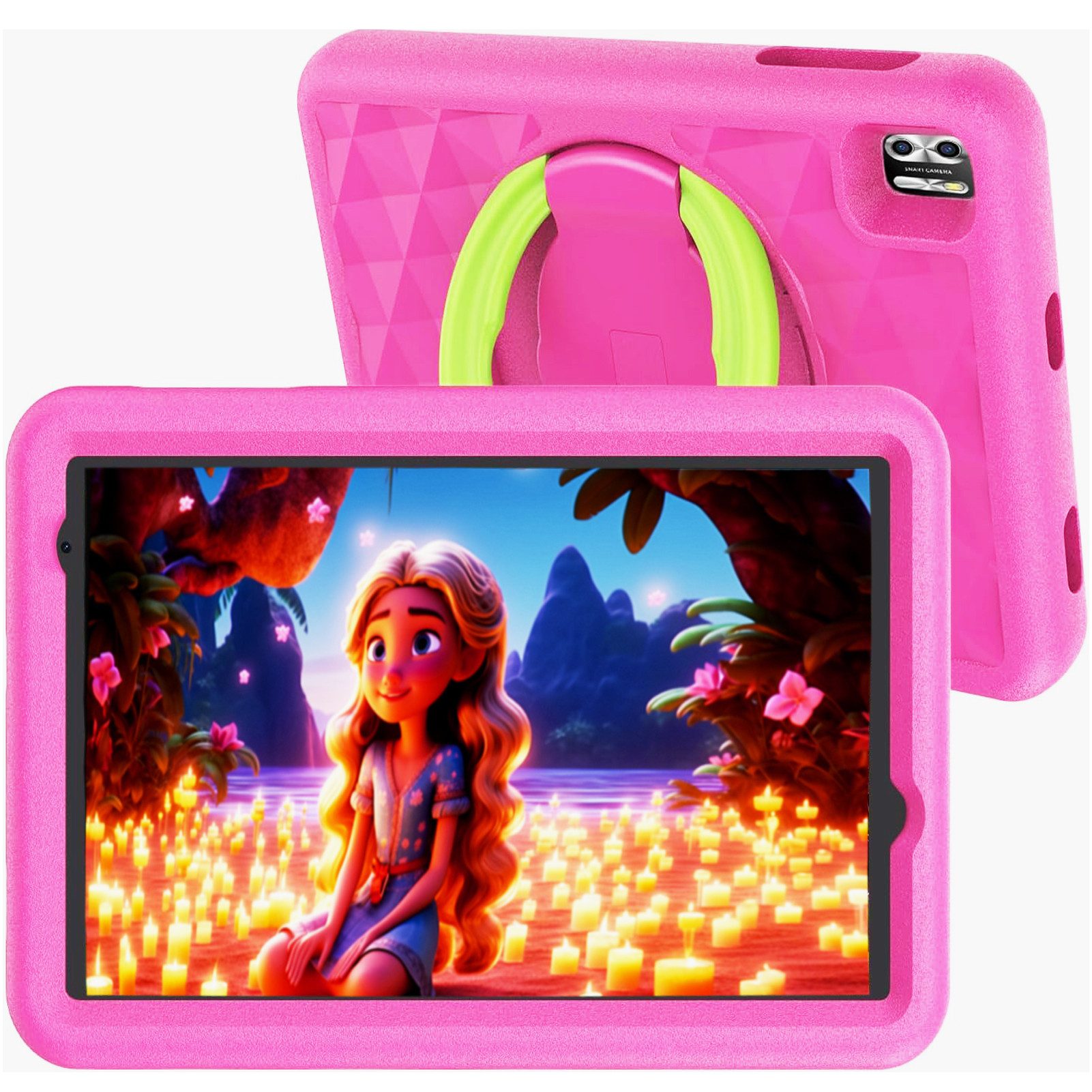 VASOUN TAB8 8-Zoll-Kinder tablet, 64 GB, EVA-Schutzhülle Tablet (8 Zoll Kinder", 64 GB, Neueste Android, 64GB ROM, 2MP+8MP, 1280*800 HD, Kindersoftware,Tablet mit Silikonhülle)